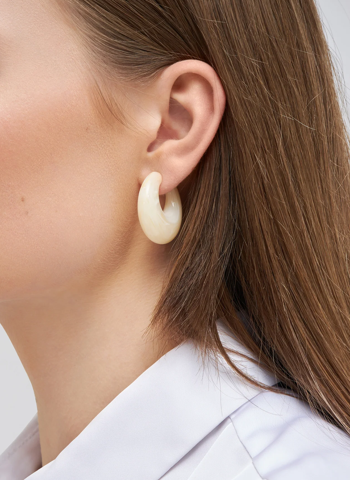 Halbmond-Kreolen VANESSA BARONI Weiss