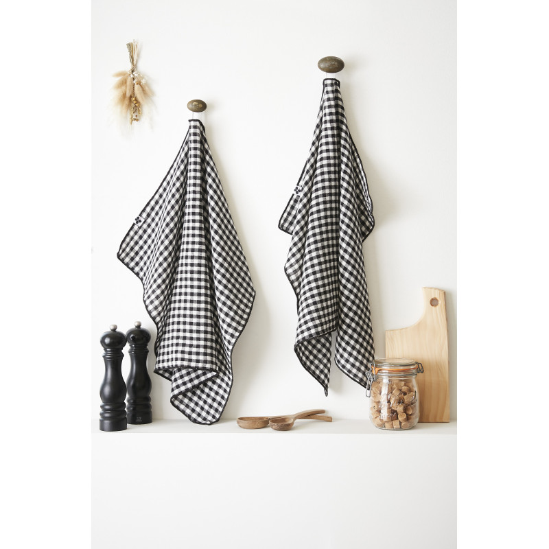 Lot de 2 essuie-mains en gaze de coton L'EFFET PAPILLON