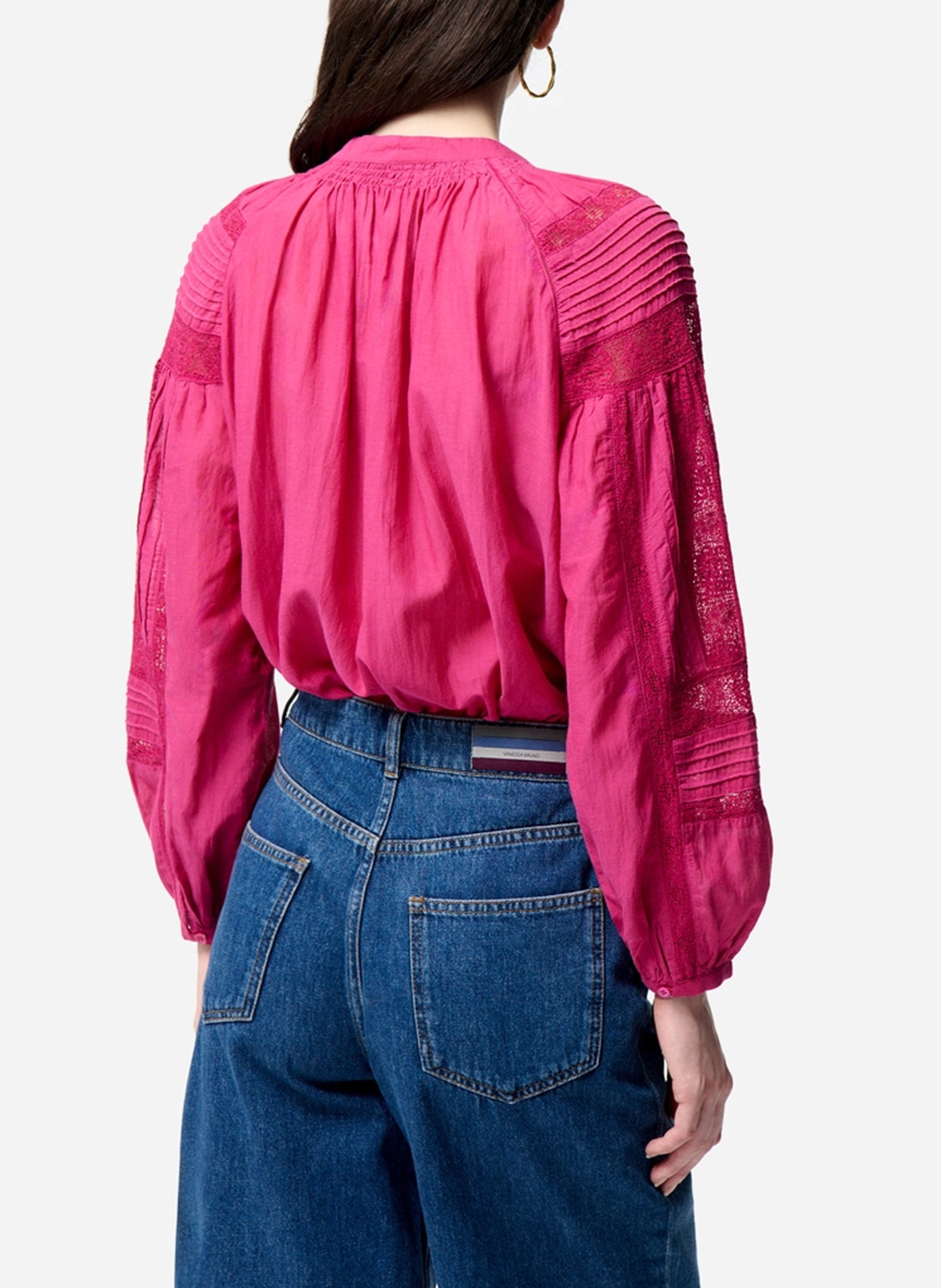 Kanten top met lange mouw VANESSA BRUNO Roze