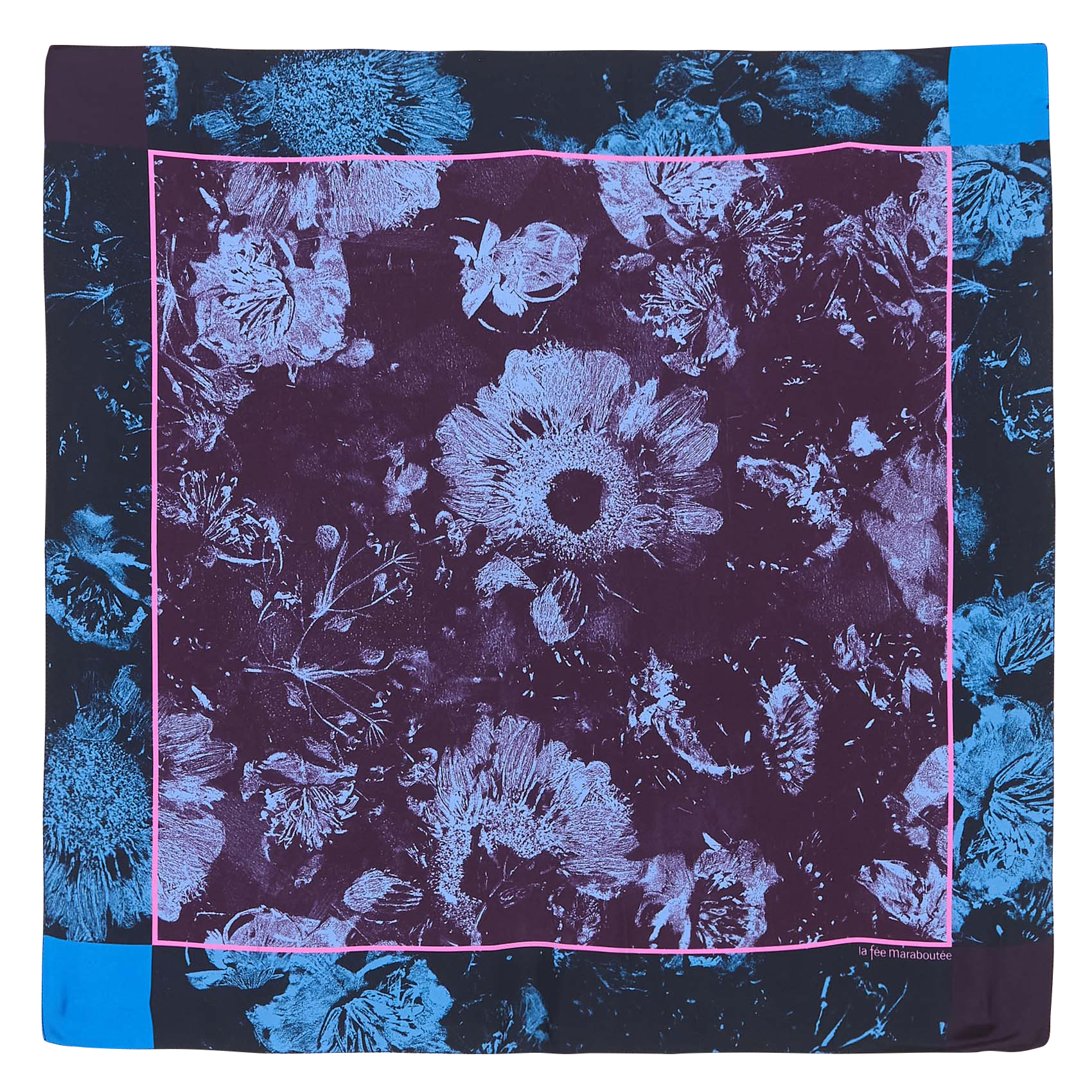 Floaty silk scarf LA FEE MARABOUTEE Blue
