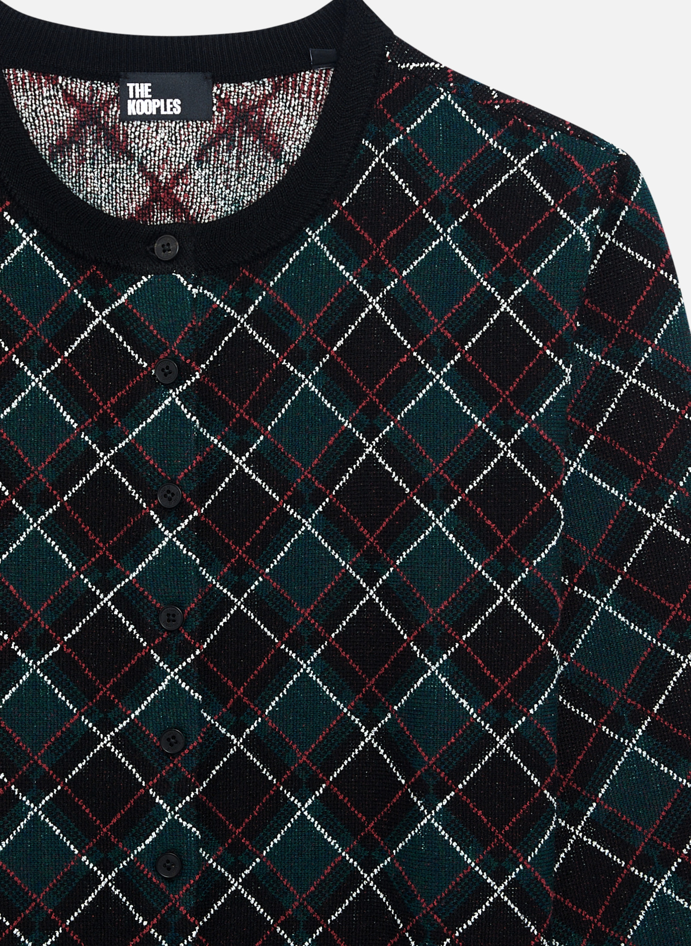 Checked cardigan THE KOOPLES Black