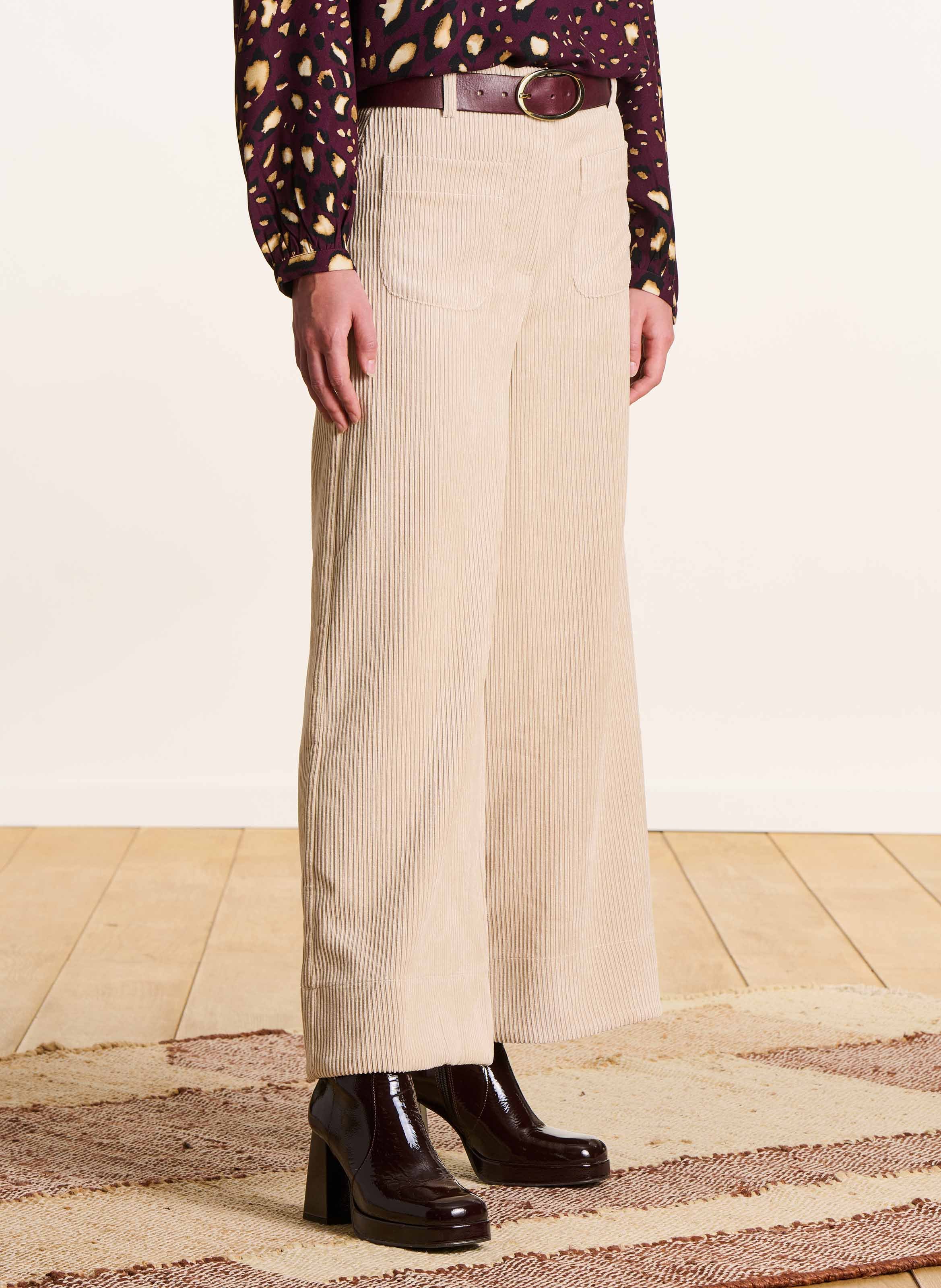 Cropped corduroy pants LA FEE MARABOUTEE