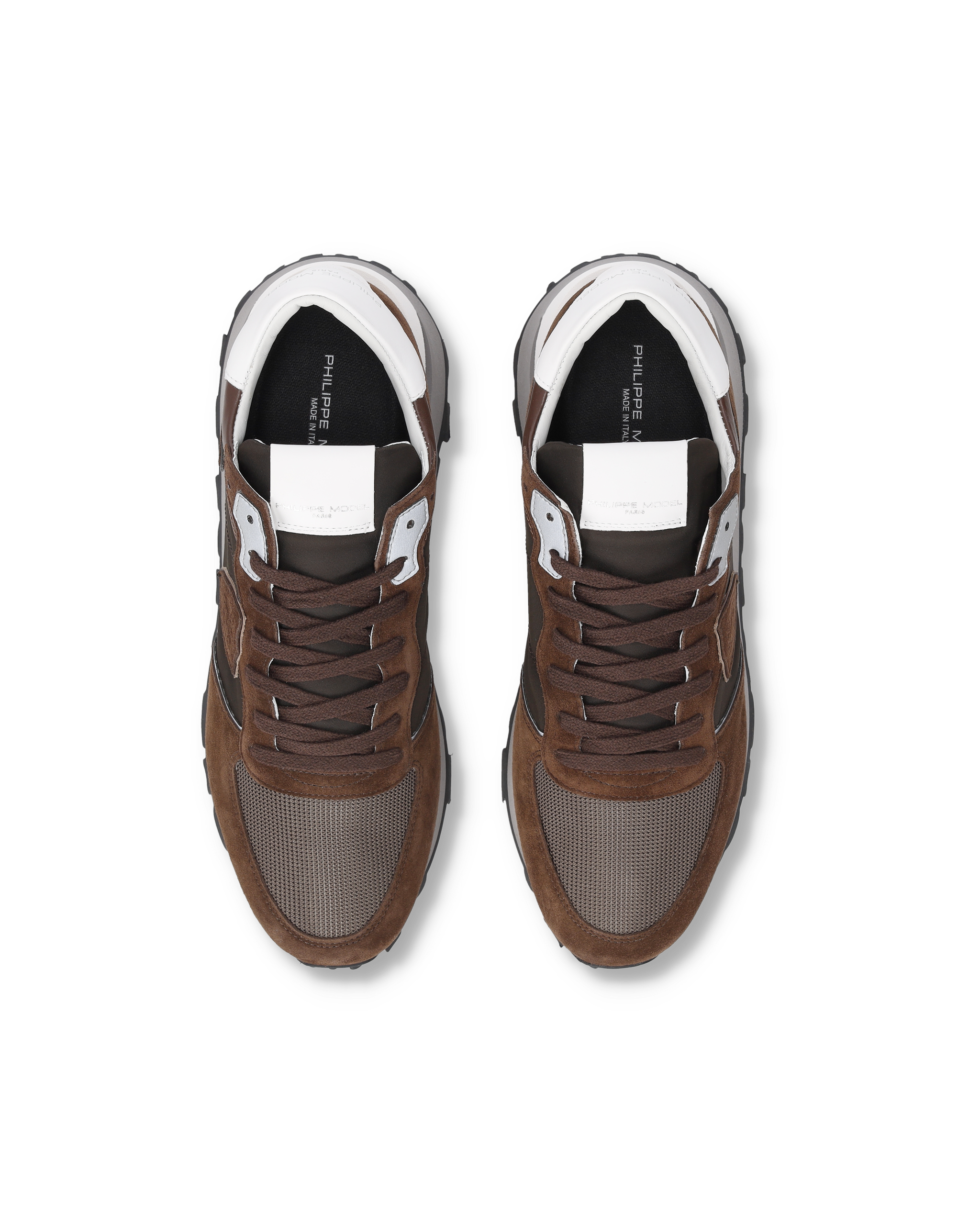 High-top running sneakers PHILIPPE MODEL Brown