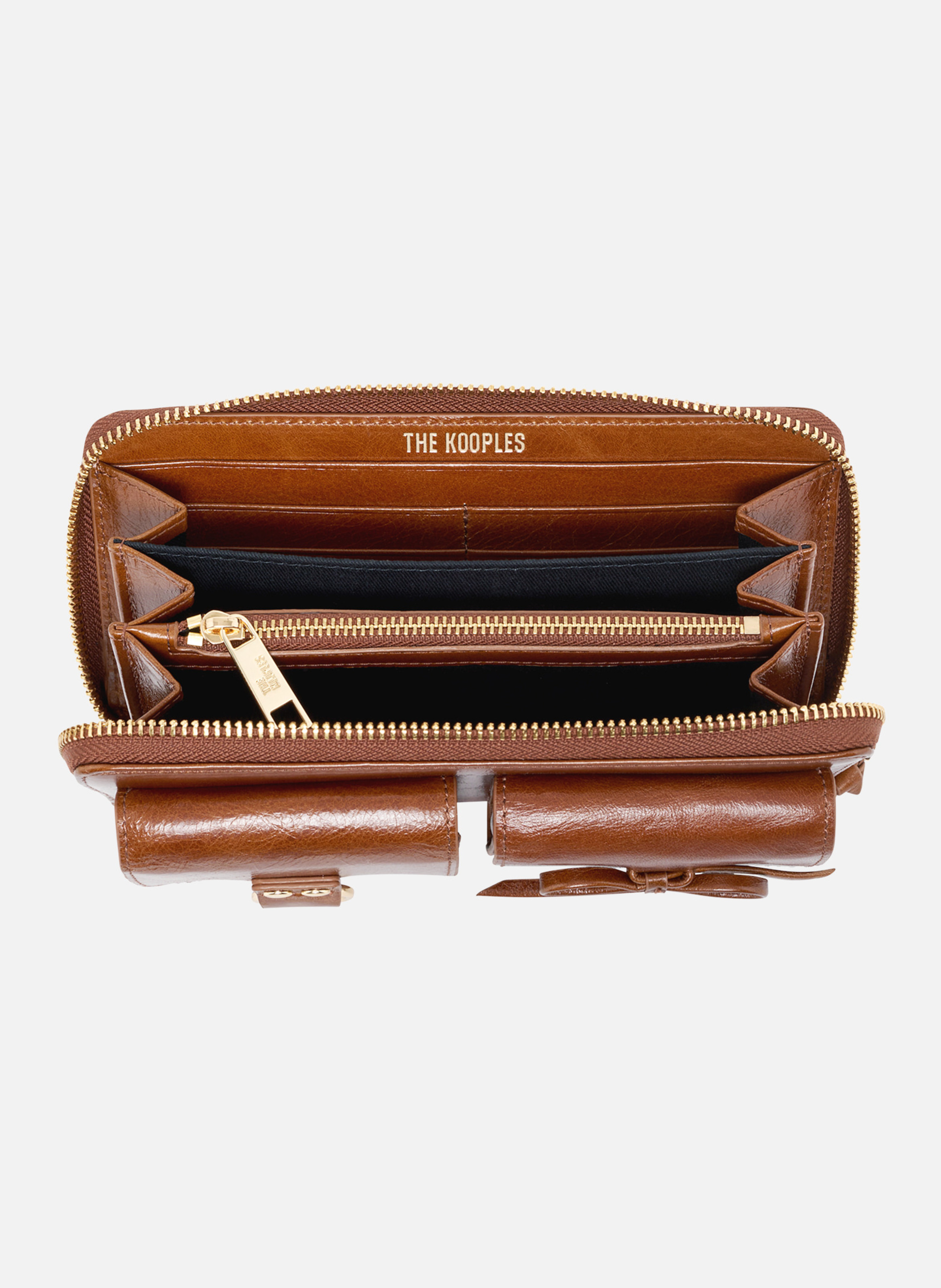Amelia leather wallet THE KOOPLES Brown