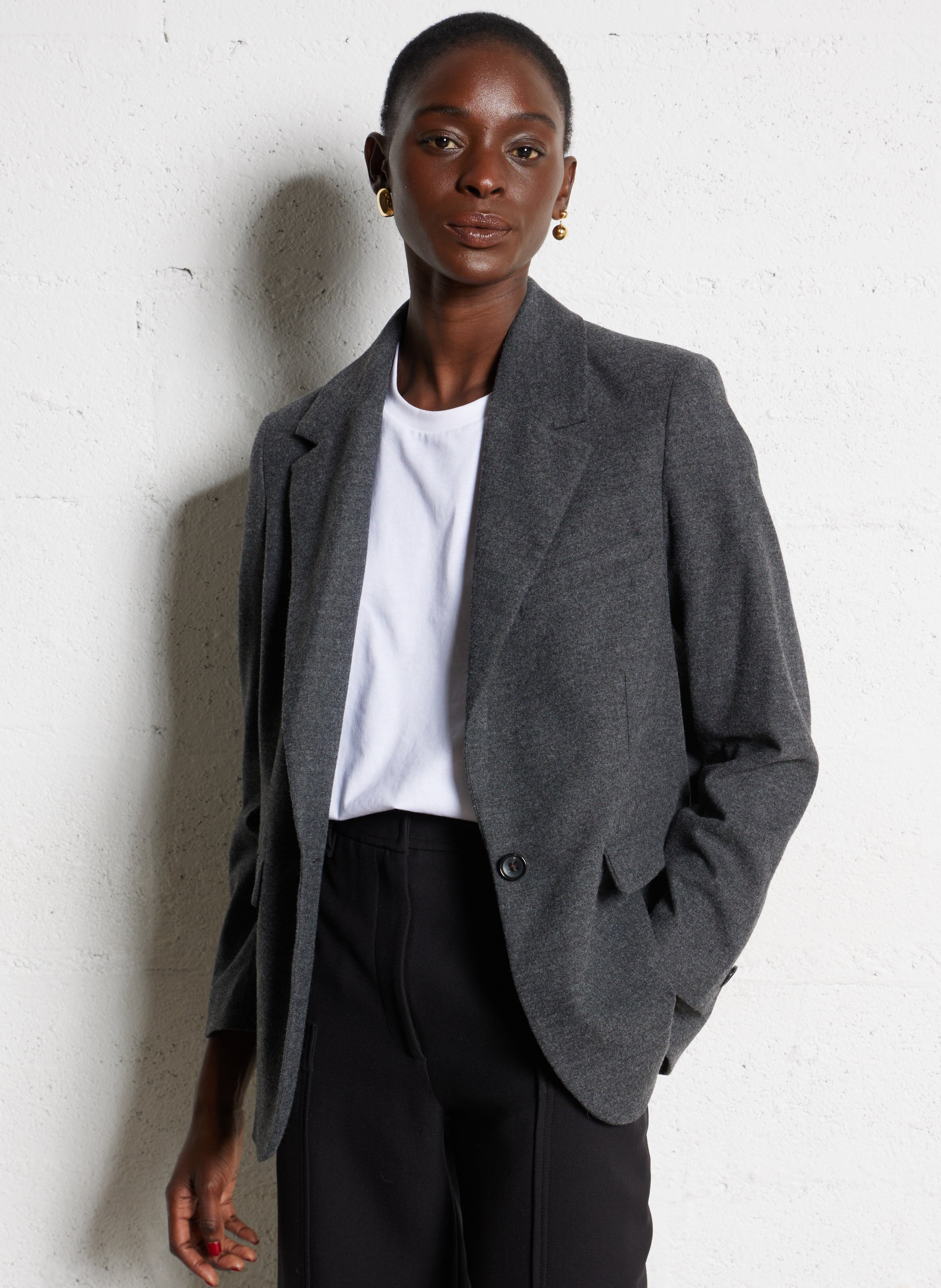 Straight suit jacket BELLEROSE Grey