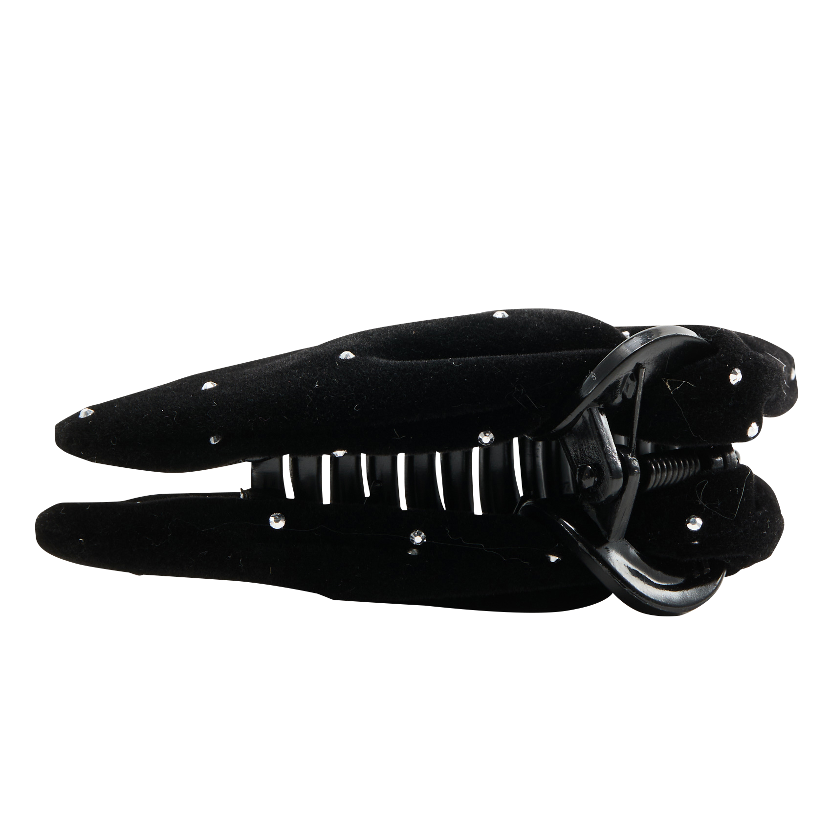 Haarclips met fluwelen uitstraling AU PRINTEMPS PARIS Zwart