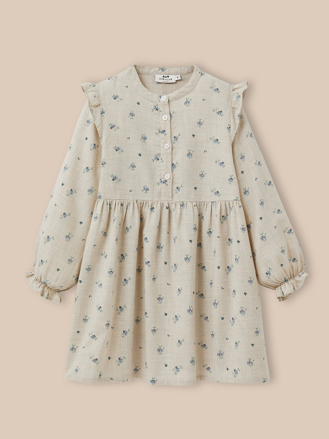 Margotine printed dress CYRILLUS Beige