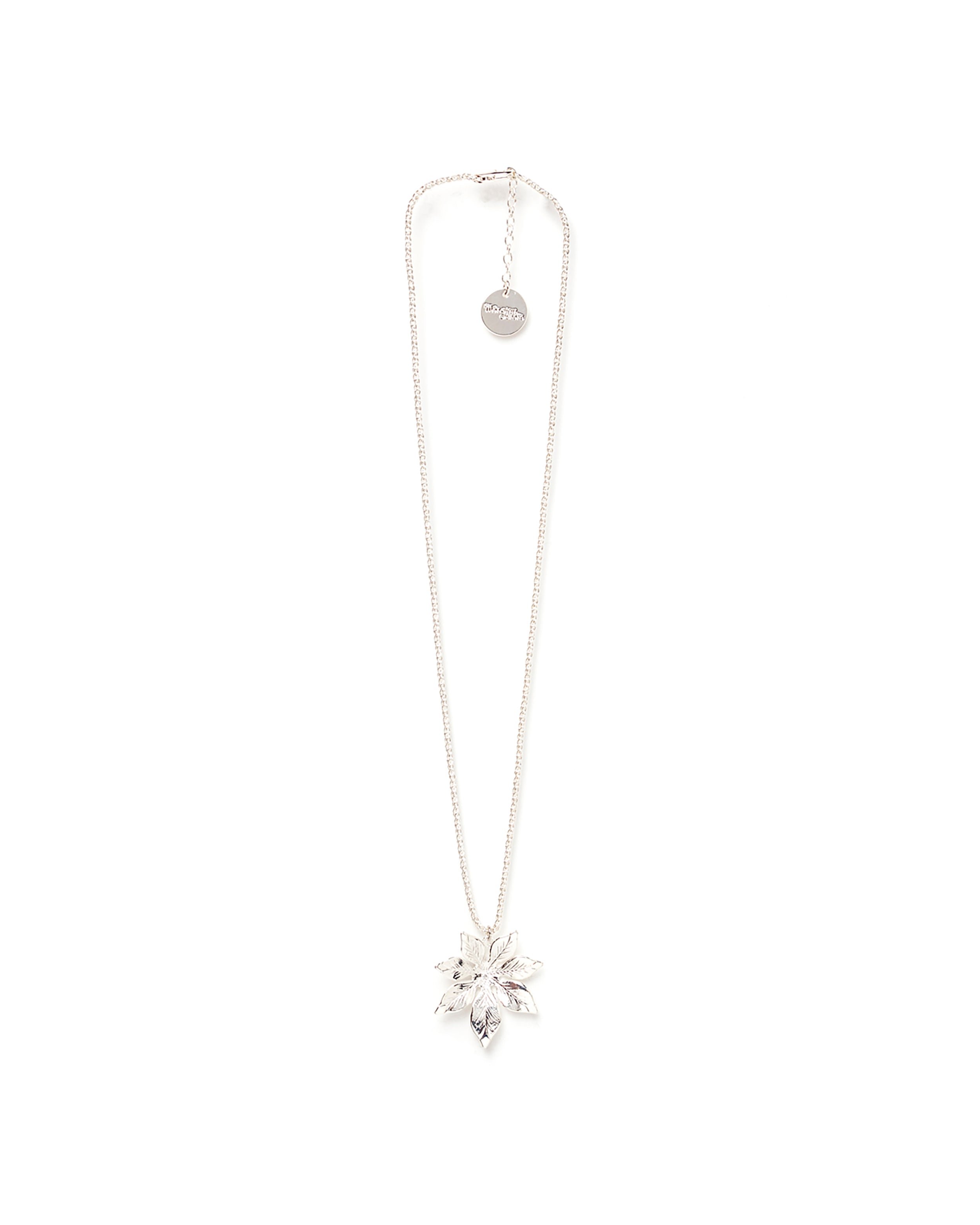 Gold-plated flower necklace MONSIEUR SIMONE Silver