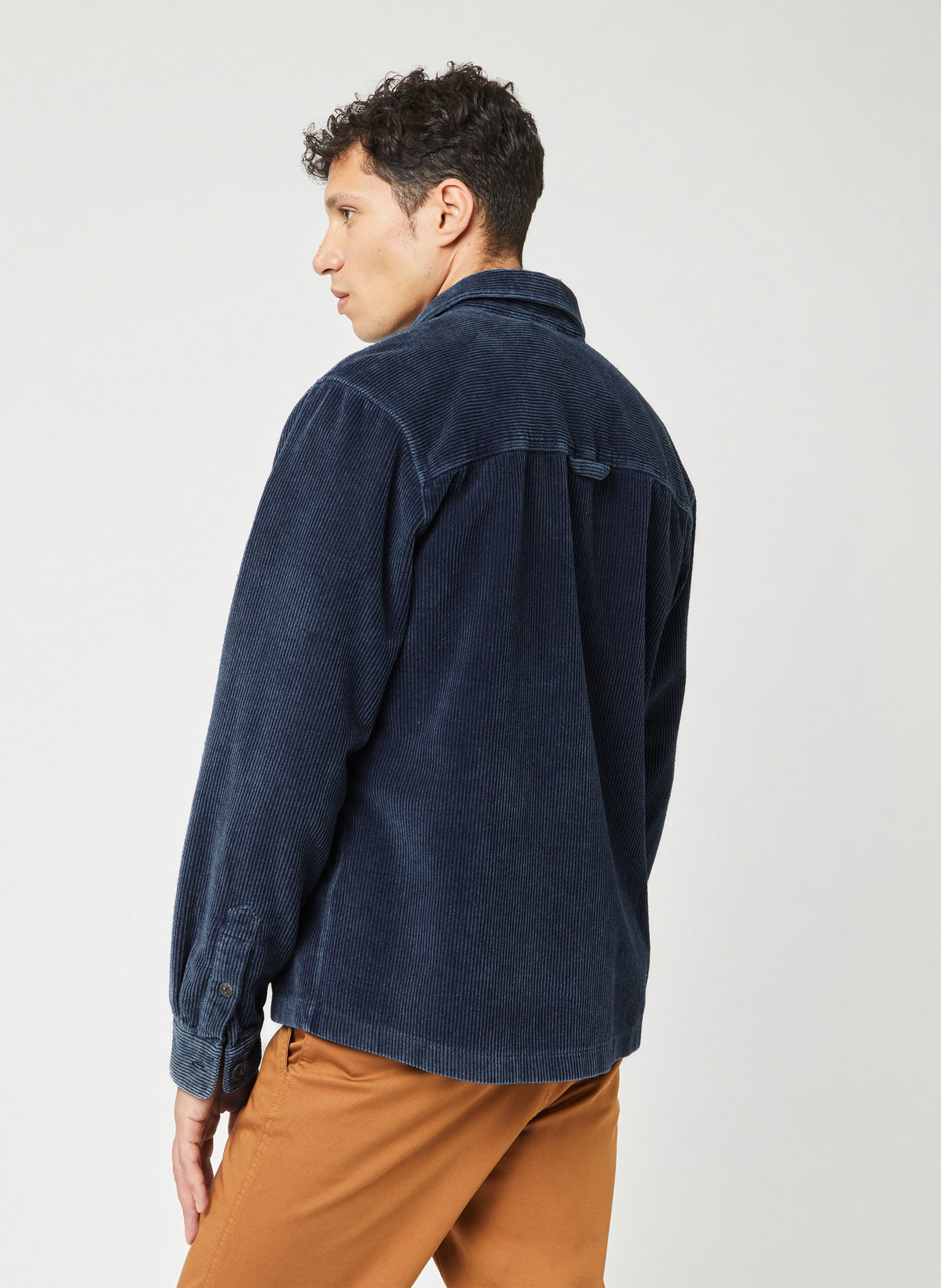 Chemise droite col classique en coton recyclé FAGUO Jean Stone