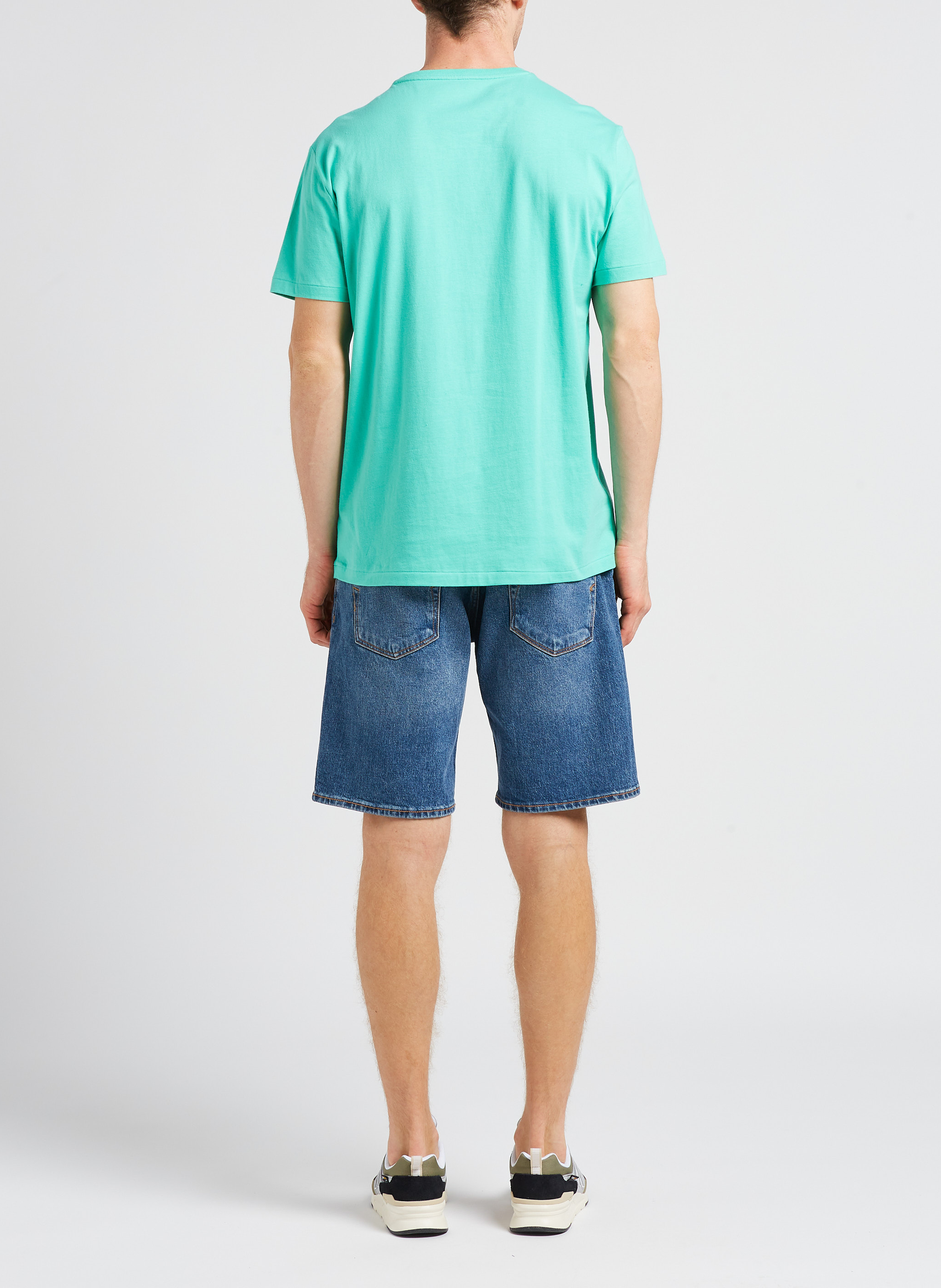 Baskets basses bi-matière à lacets  NEW BALANCE Blanc