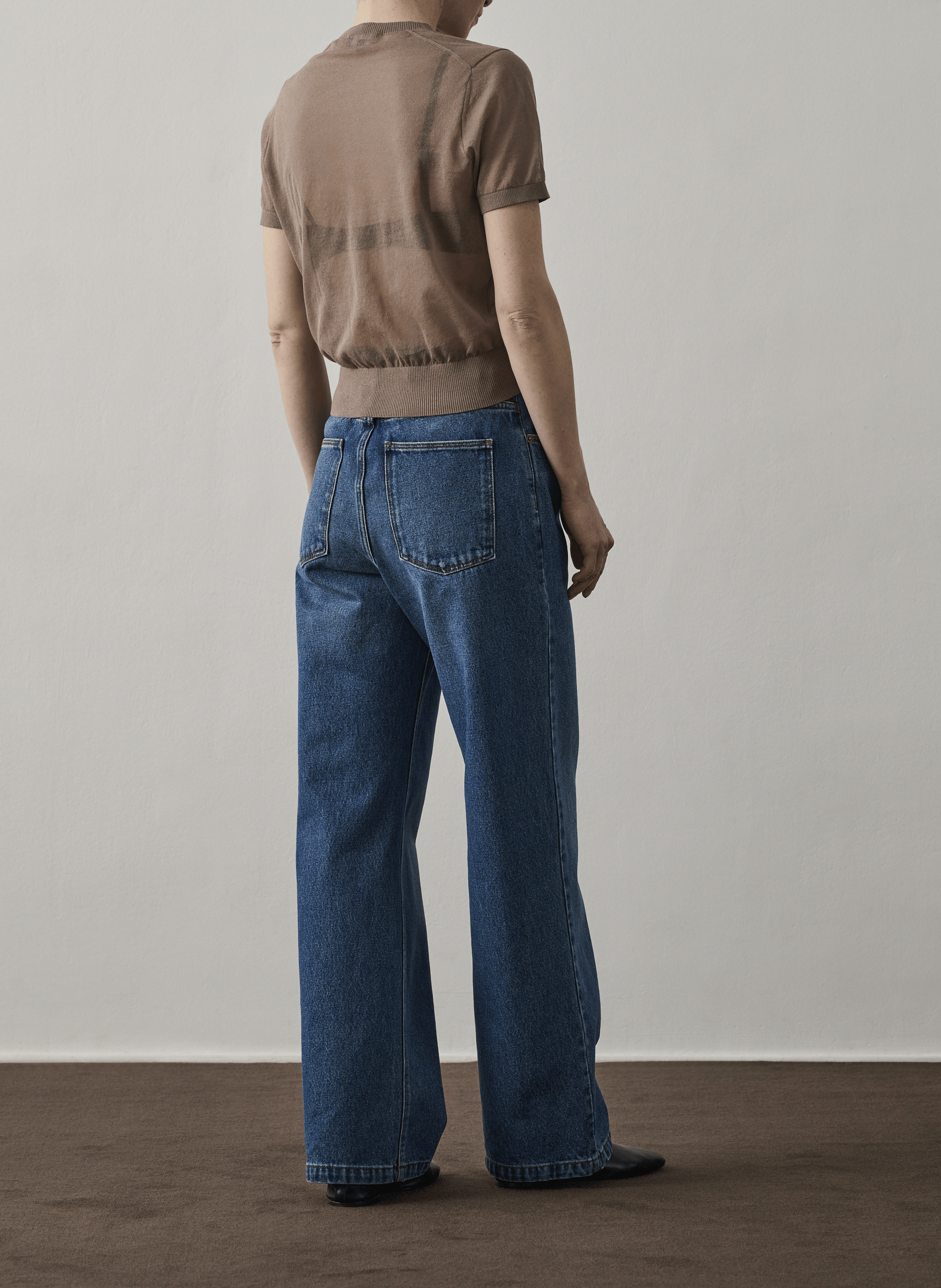 V-neck cotton-blend cardigan SOEUR Brown