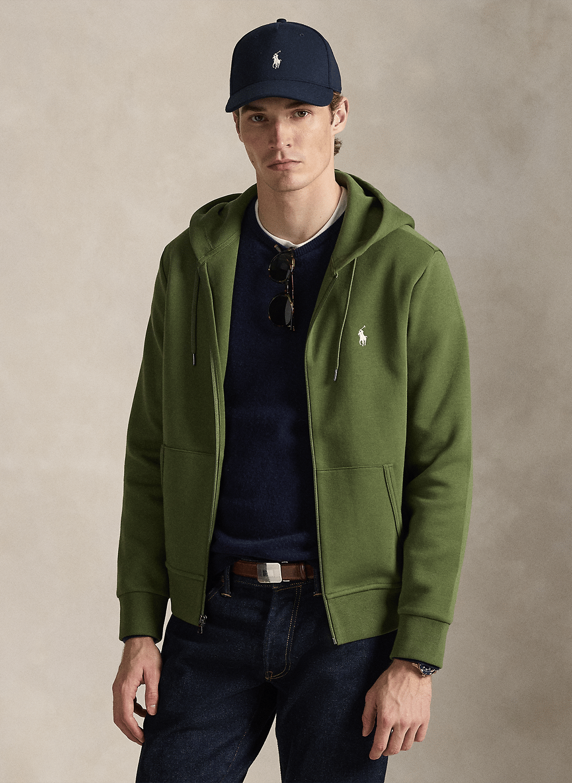 Sweat zippé à capuche POLO RALPH LAUREN Vert