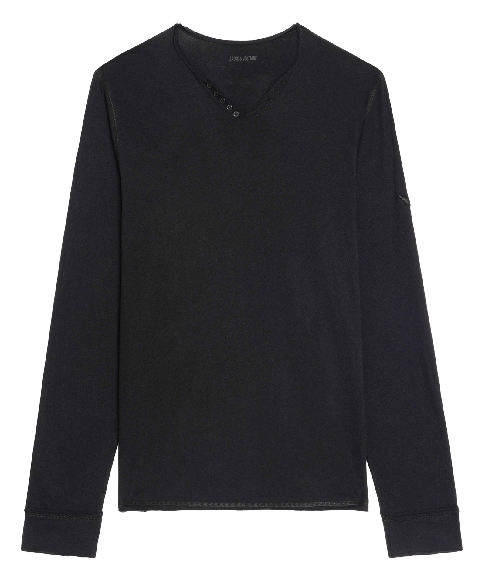 Gerade geschnittenes T-Shirt aus Baumwolle ZADIG&VOLTAIRE Schwarz