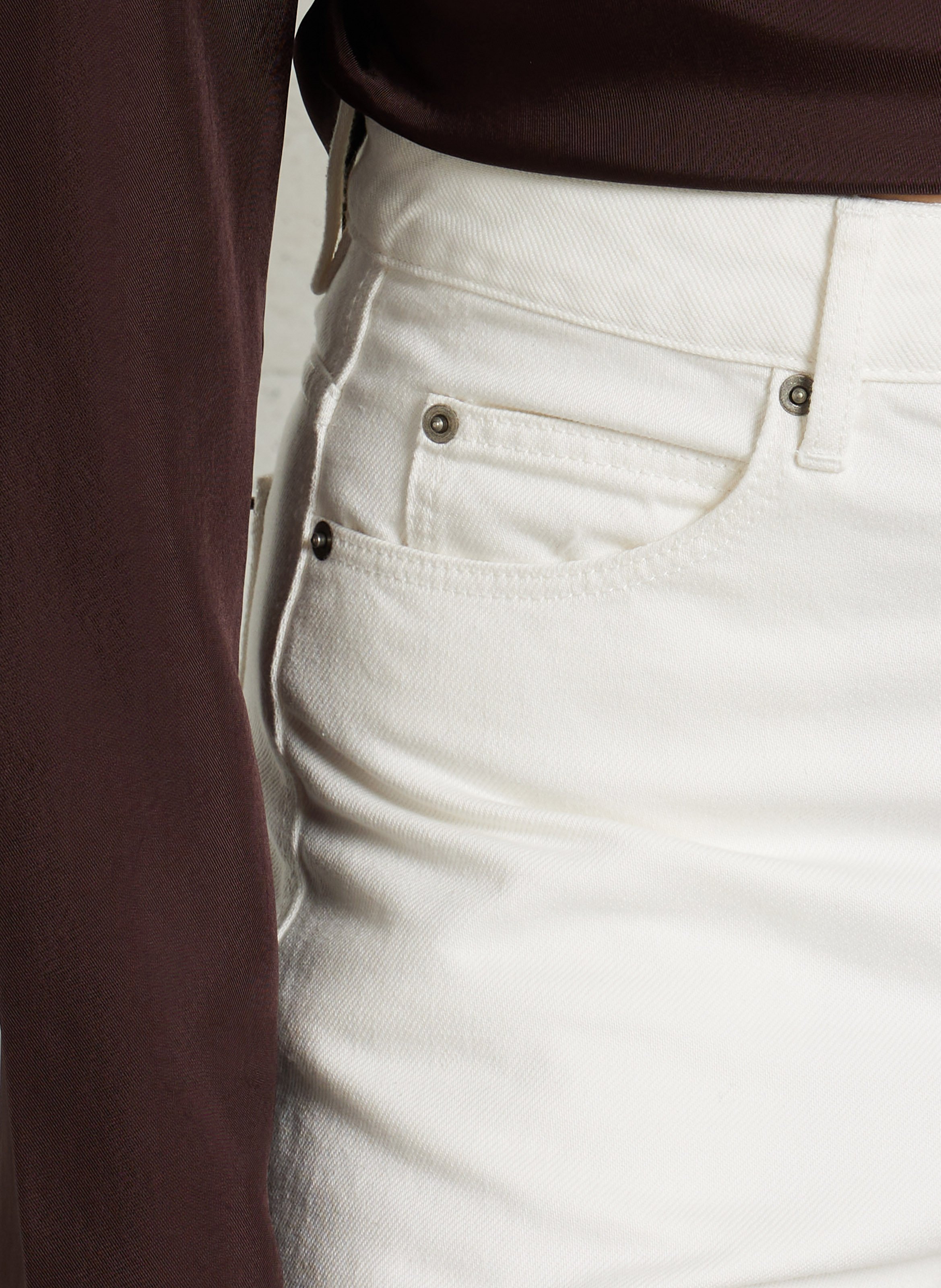 Katoenen ballonjeans SOEUR Wit