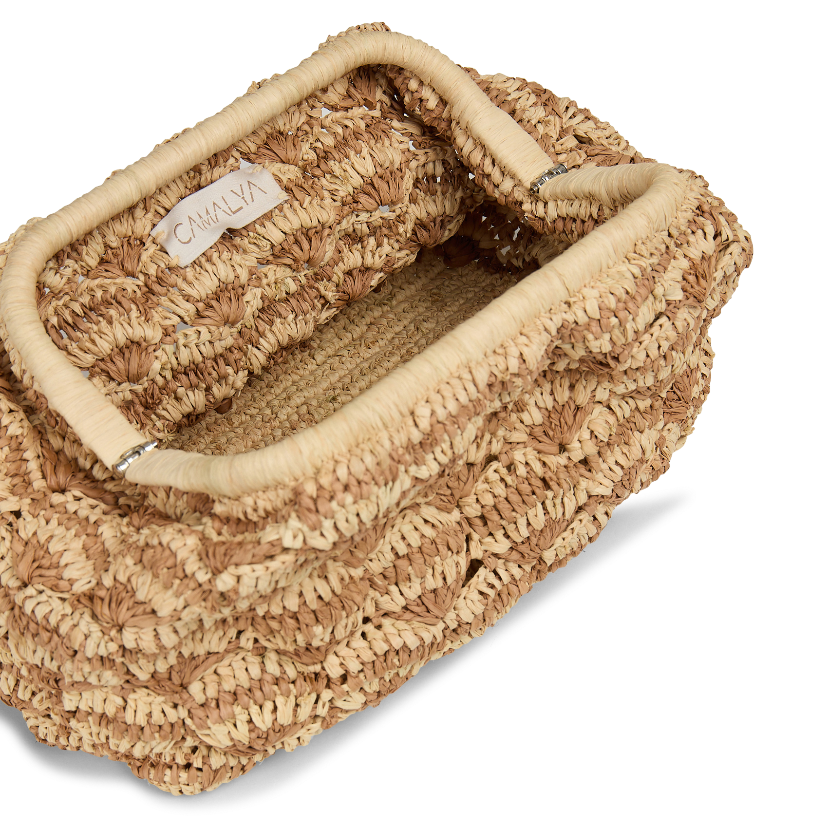 Pochette in rafia CAMALYA Beige