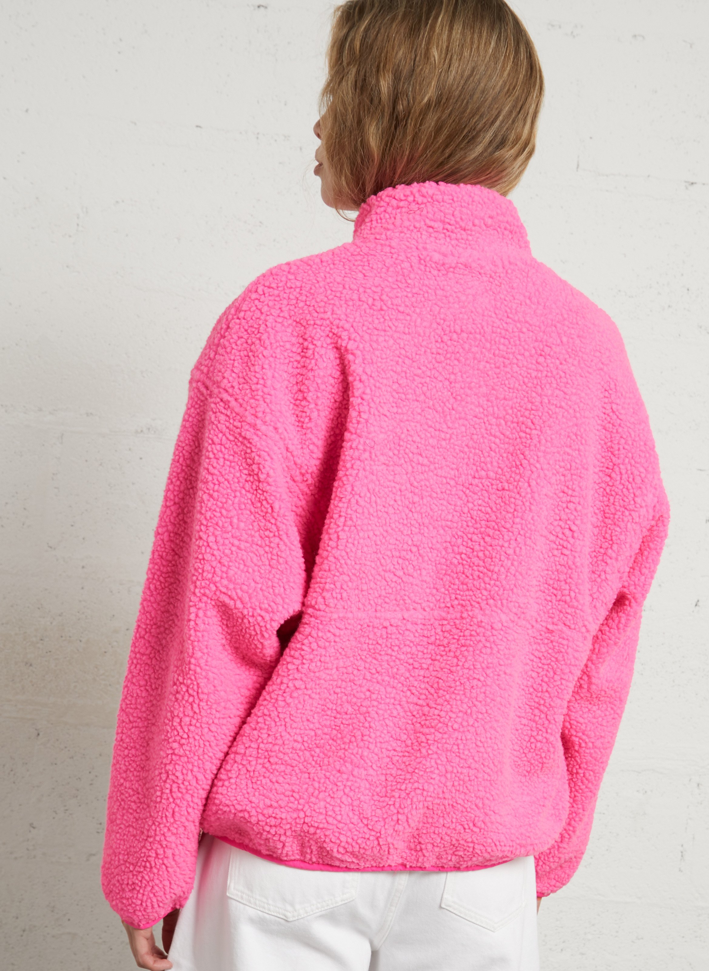 Fleecejacke mit Reißverschluss AMERICAN VINTAGE Rosa