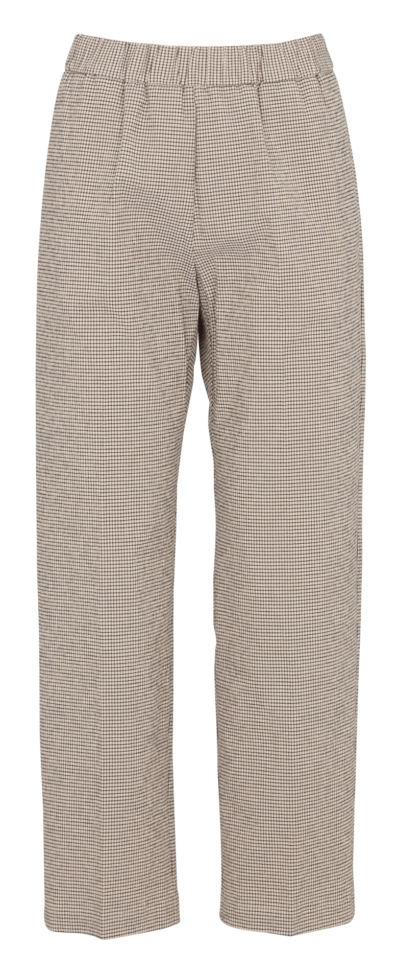 Pantaloni a carota con elastico a motivo POMANDERE Beige