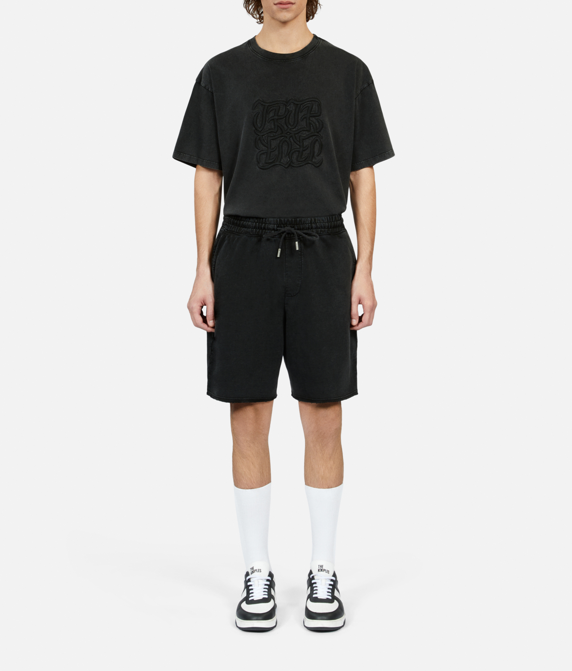 Recht, katoenen short THE KOOPLES Zwart