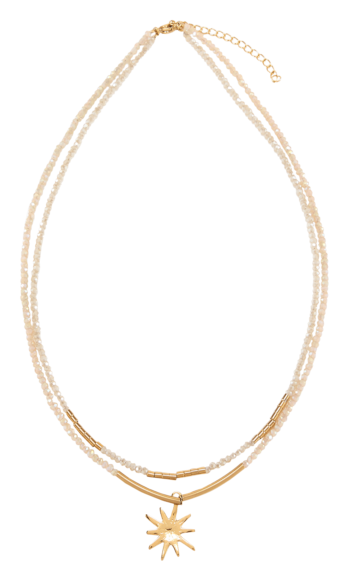 Perlenhalskette AU PRINTEMPS PARIS Beige