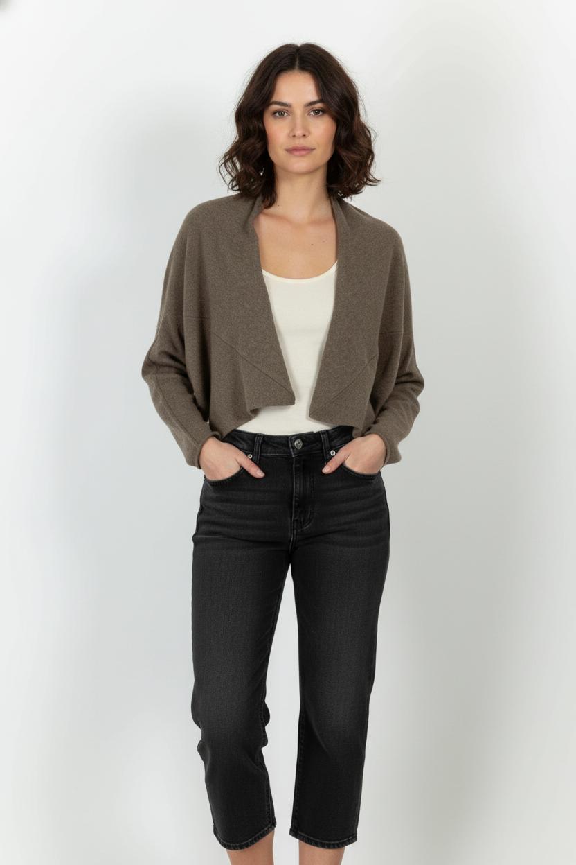 Cardigan MAJESTIC FILATURES - SECONDE MAIN Brown