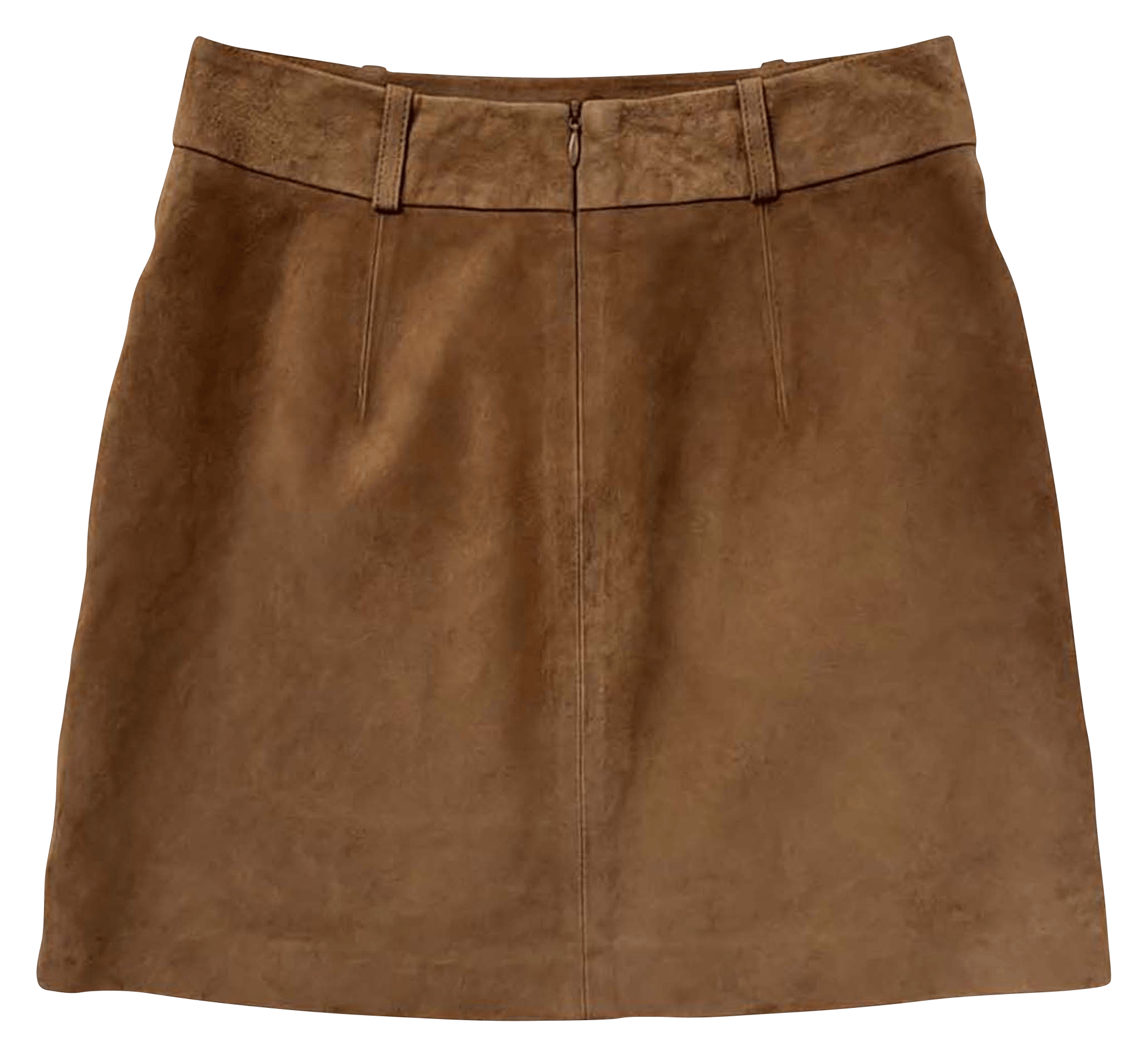 High-waisted short suede skirt TARA JARMON Brown