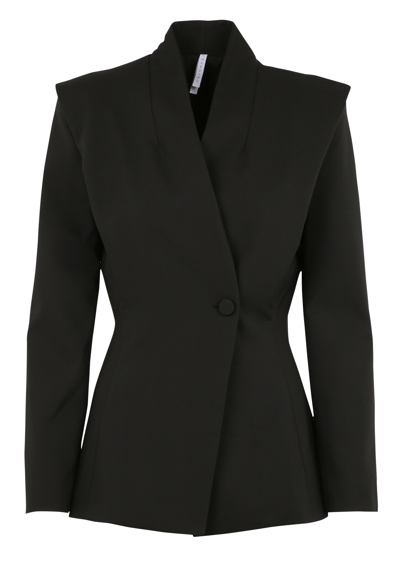 Straight shawl-collar jacket IMPERIAL Black