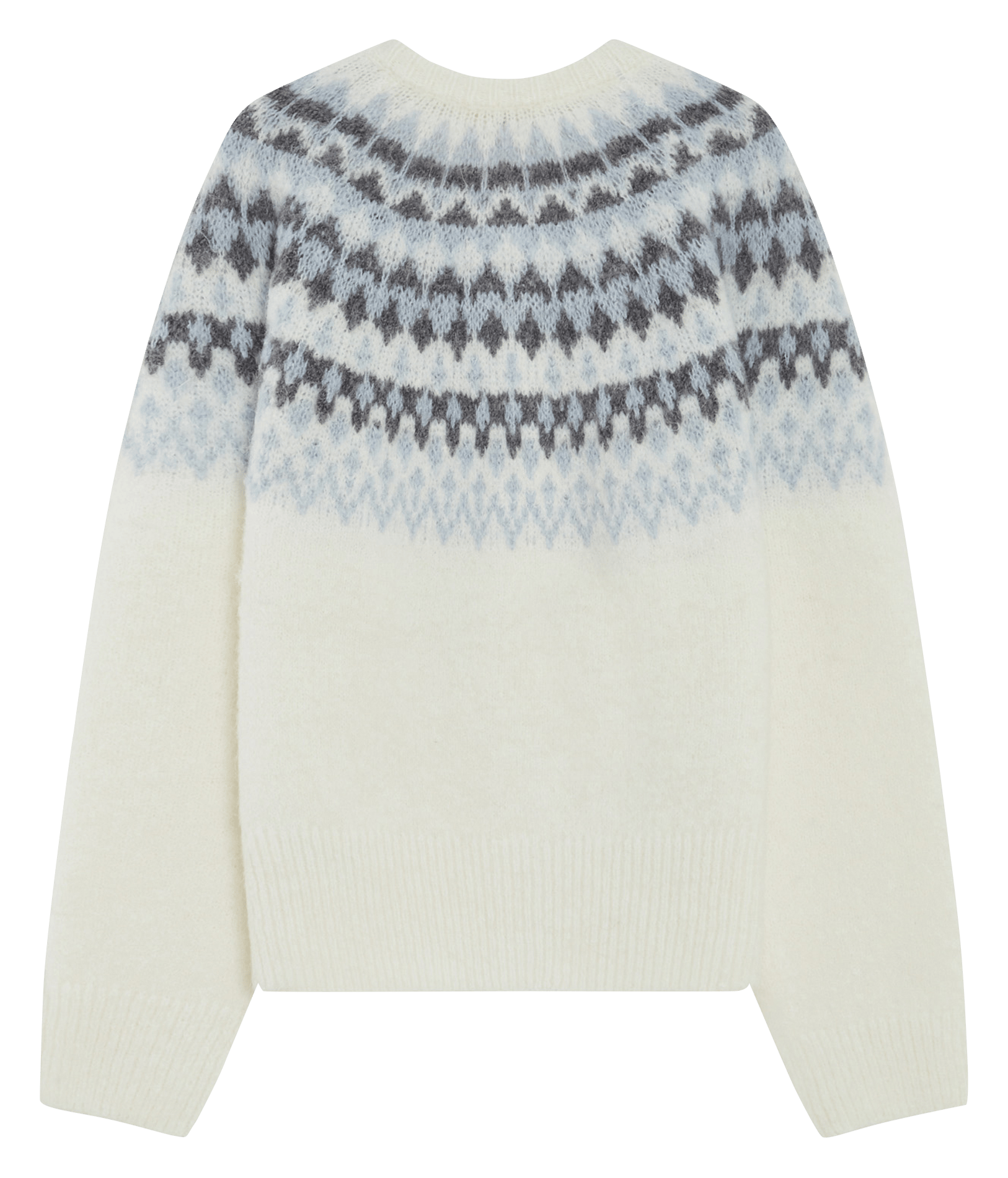 Cardigan droit à motif jacquard GRACE ET MILA Blanc