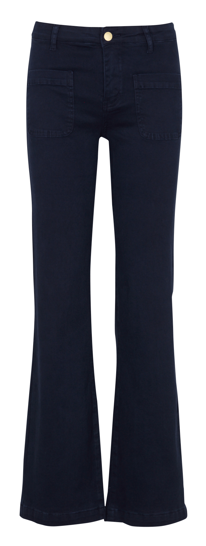 Katoenen broek met wijd uitlopende pijpen LA PETITE ETOILE Blauw