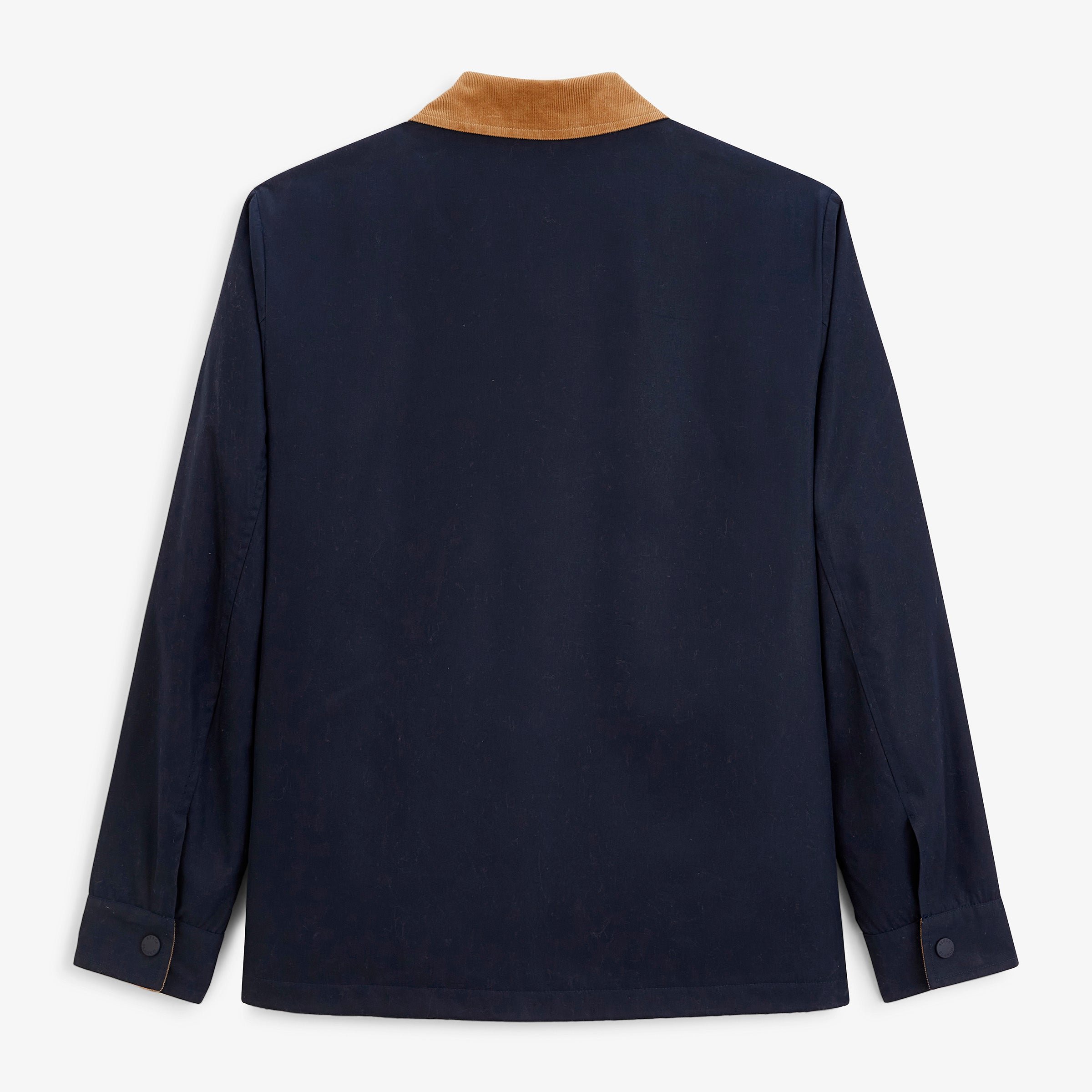 Blue DAN water-repellent jacket with corduroy collar SBPLAY SERGE BLANCO Blue