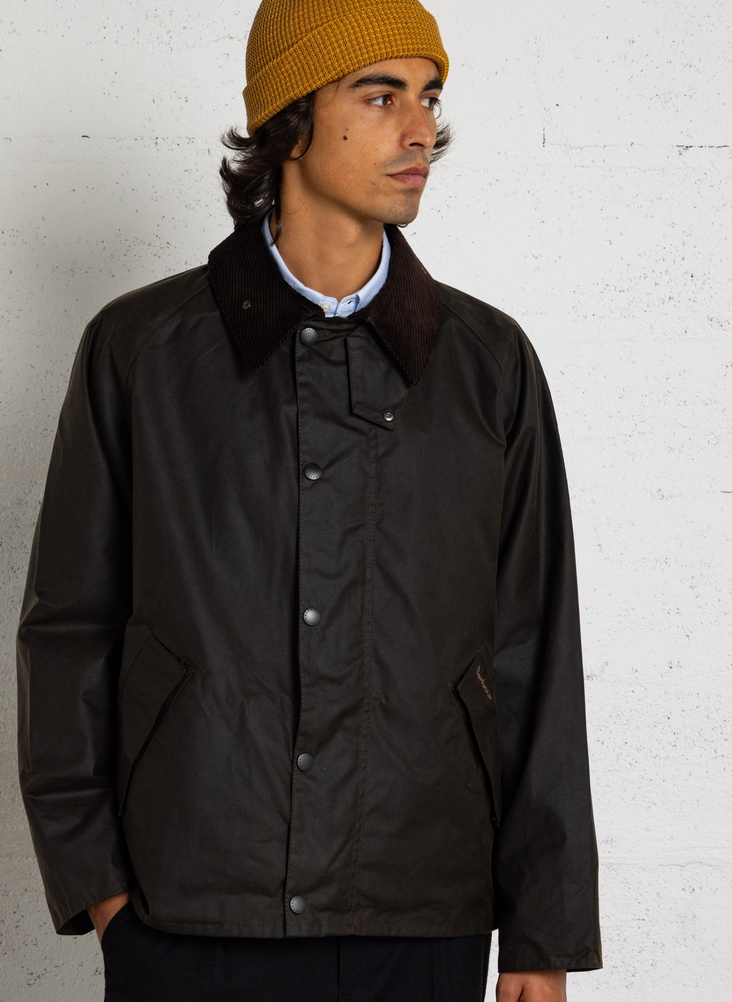 Veste droite en coton BARBOUR Kaki