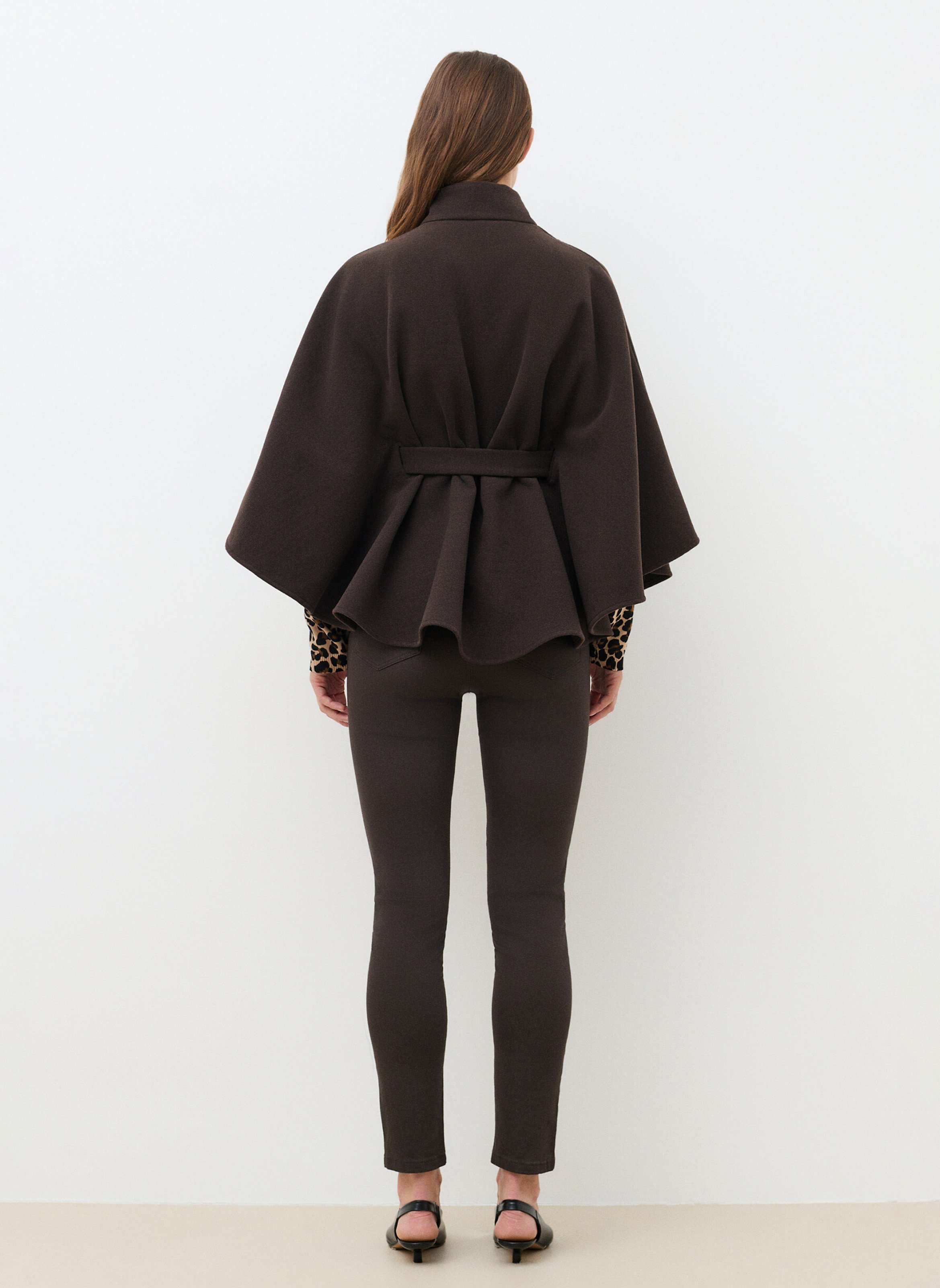 Weiter Rollkragen-Poncho | Braun CAROLL Damen