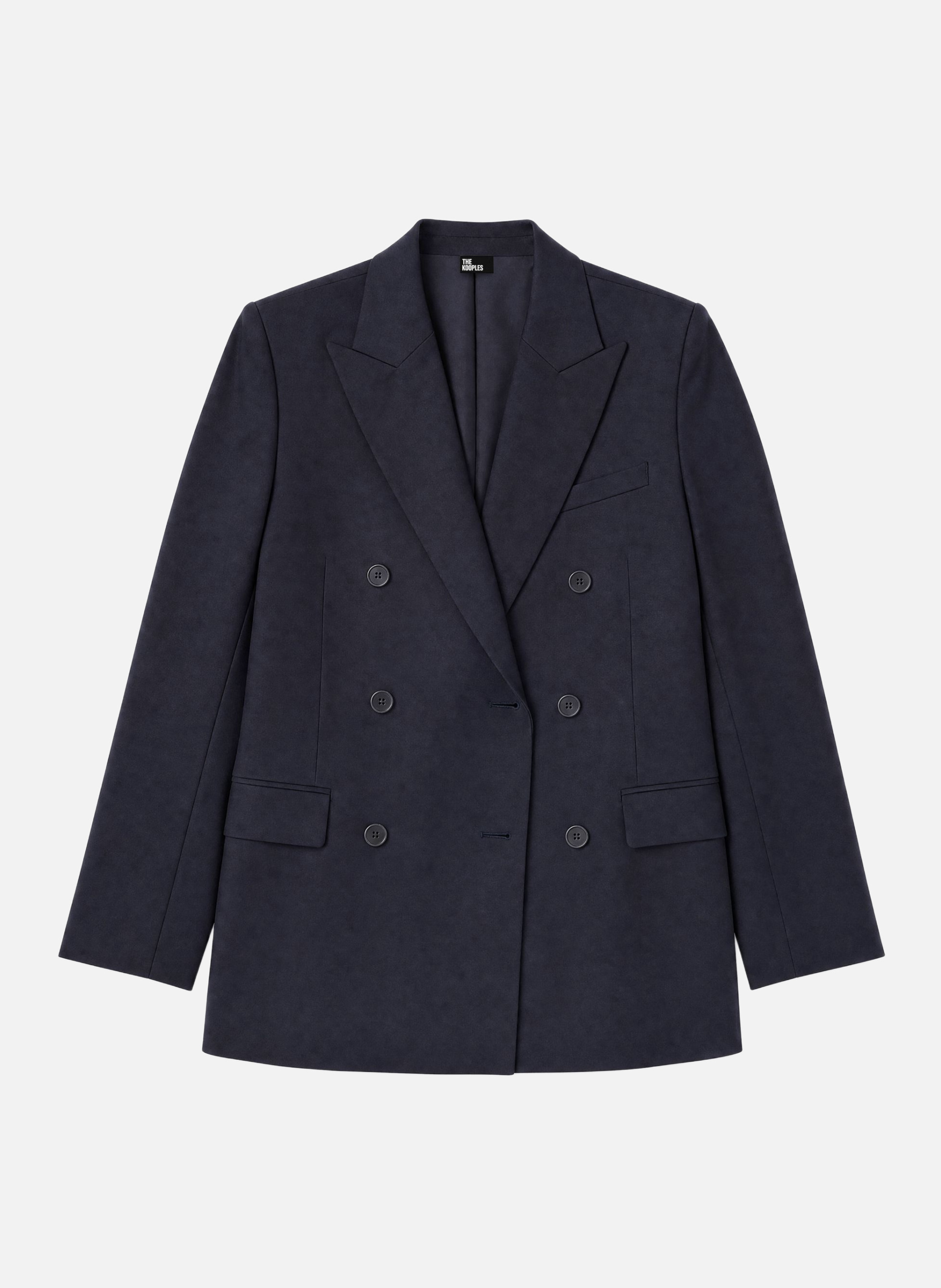 Straight wool blazer THE KOOPLES Blue