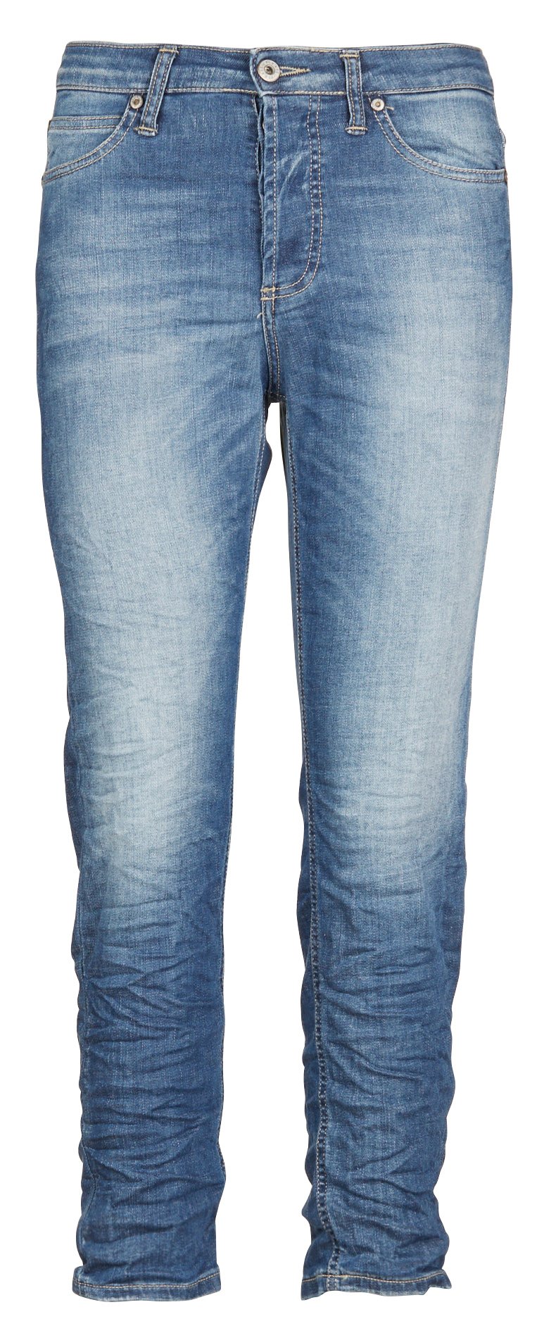 Jean cropped délavé PLEASE Bleu