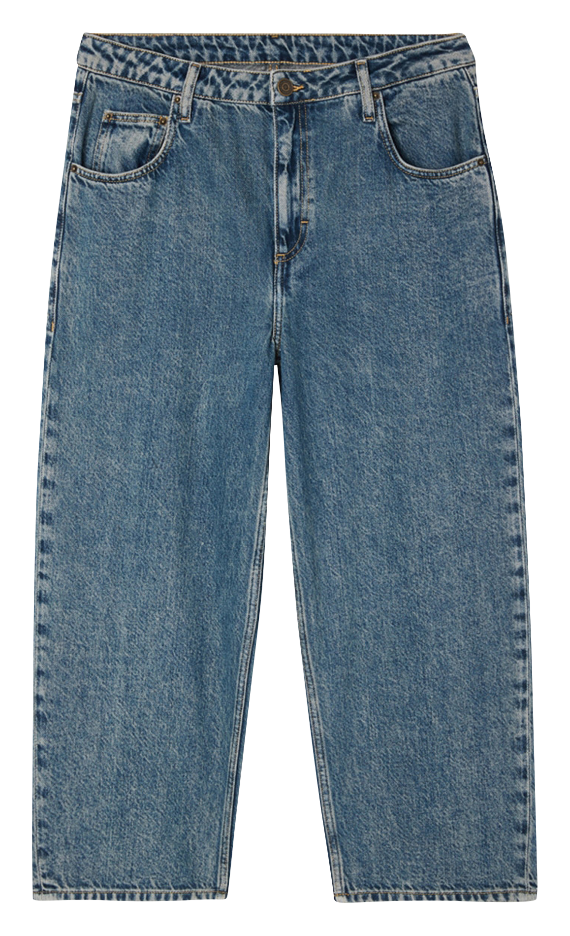 Mom-Jeans aus verwaschenem Denim AMERICAN VINTAGE Blau