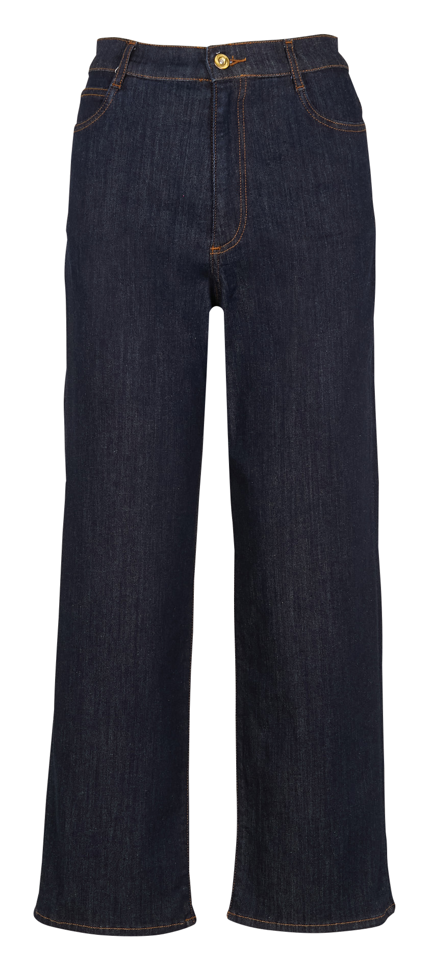 Cropped slim jeans with studs SESSUN Blue