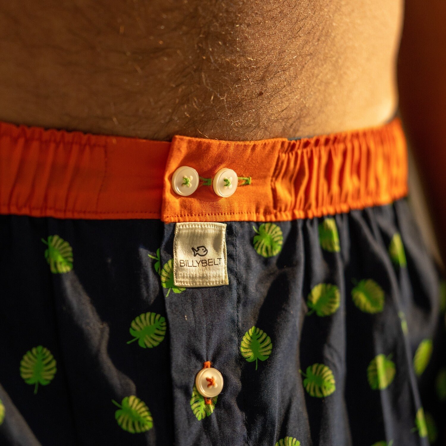 Organic cotton boxer shorts BILLYBELT Blue