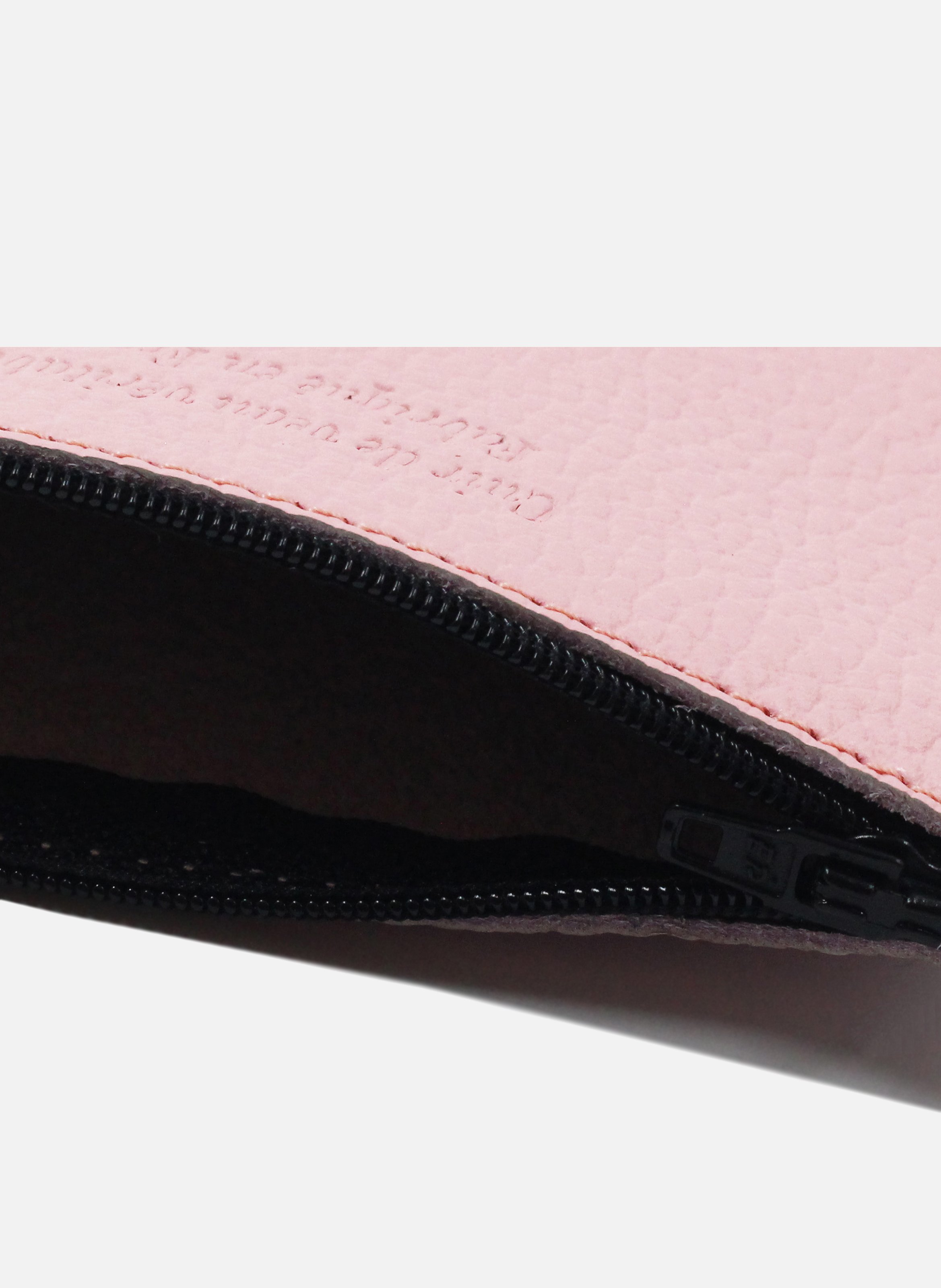 Small grained leather clutch bag JULES & JENN Pink