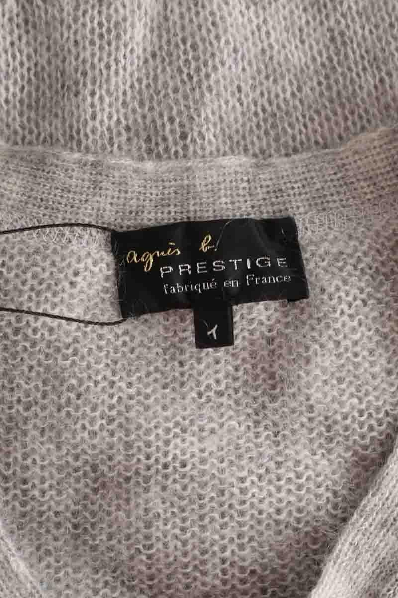 Chip wool cardigan AGNES B. - Seconde Main Grey