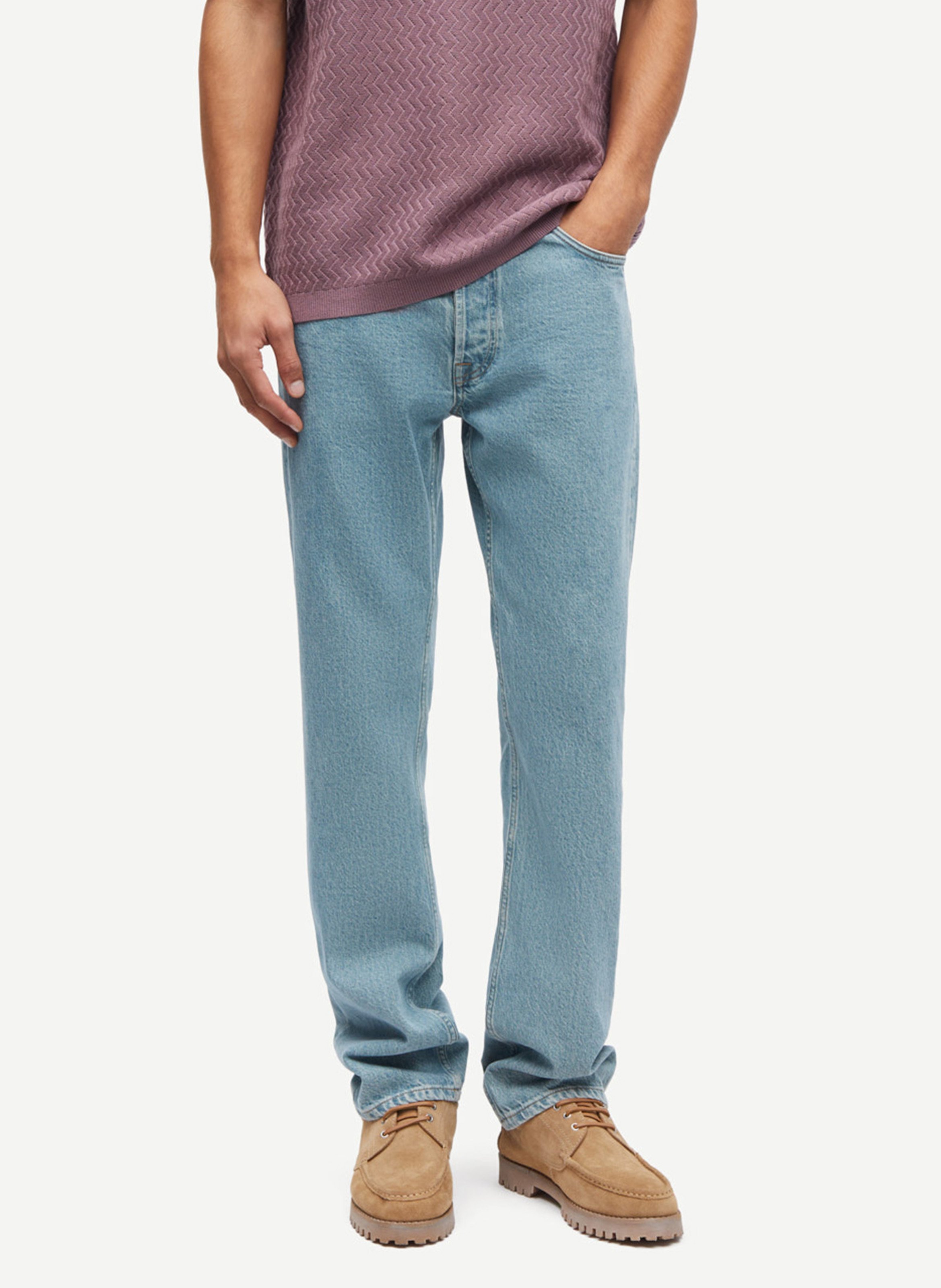 Straight organic cotton jeans SAMSOE SAMSOE Blue