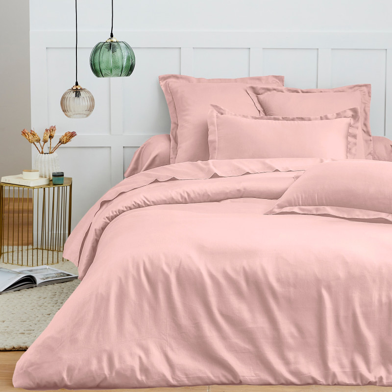 Duvet cover 240 x 220 cm "premium" for a double bed COTON PUR Pink