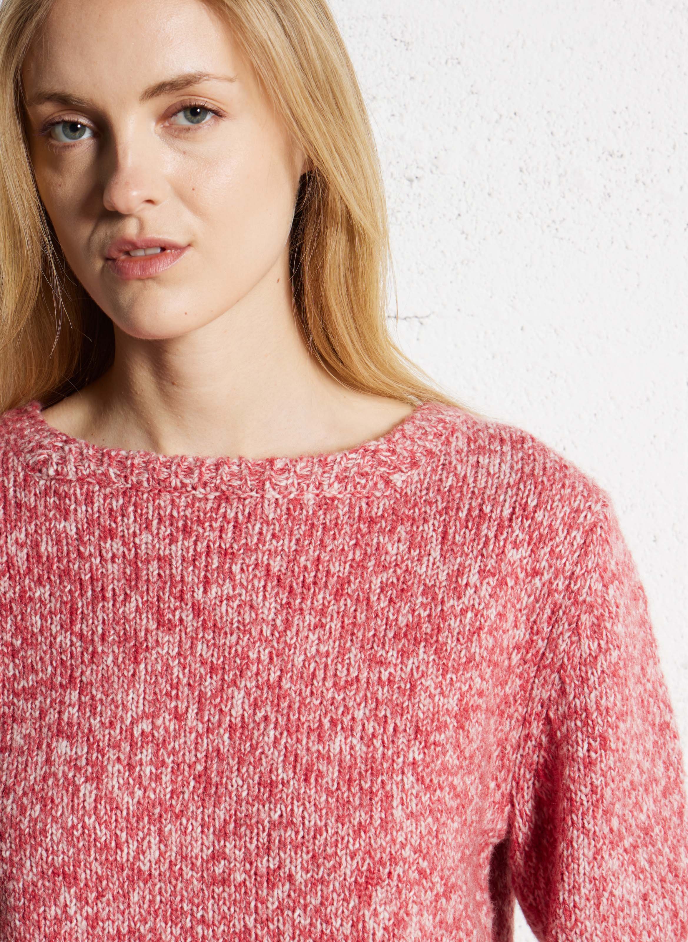 Pull droit en maille tricotée NICE THINGS Rouge