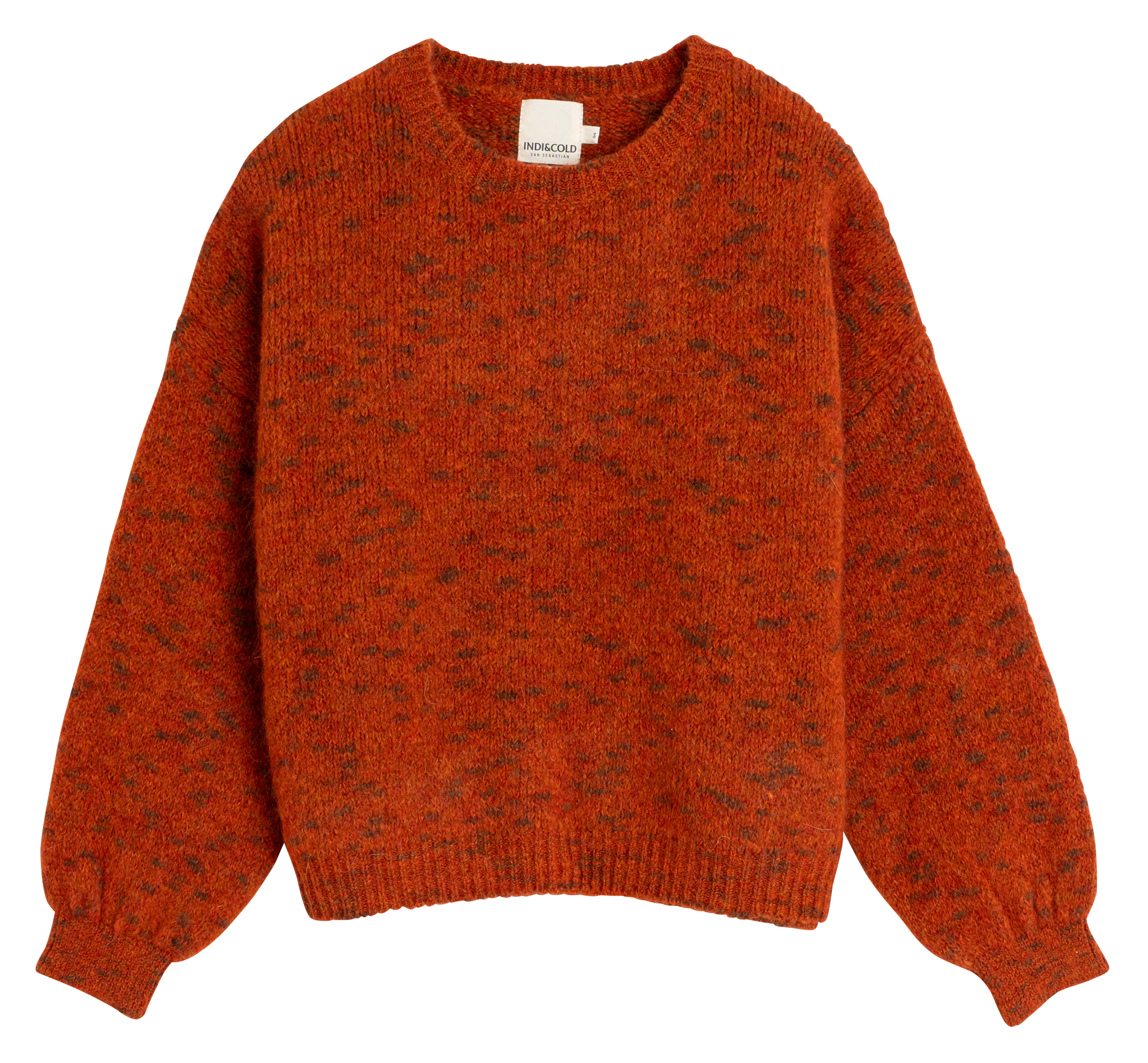 Pull col rond  INDI & COLD Orange