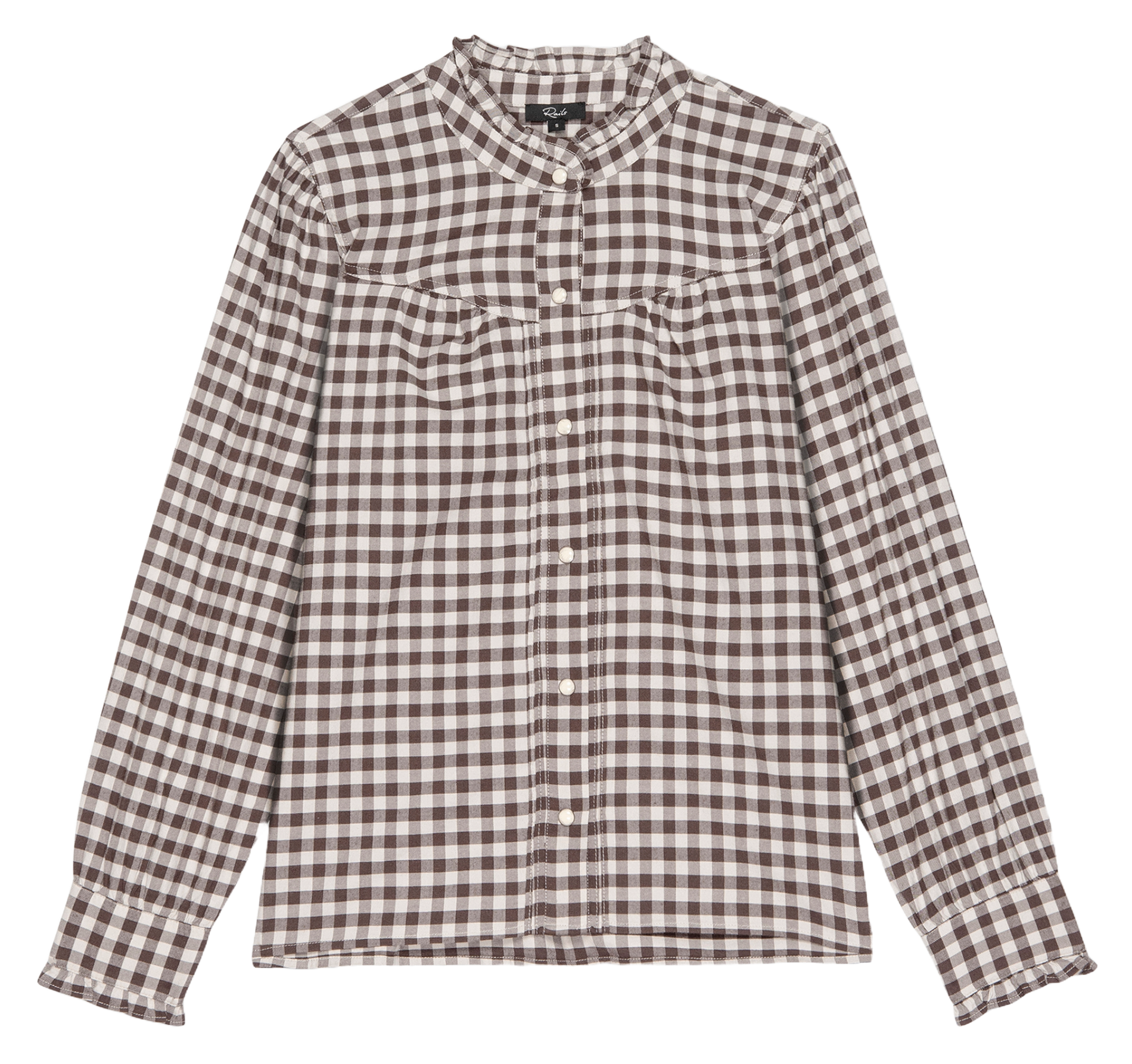 Bluse aus Baumwoll-Mix mit Rundhalsausschnitt RAILS Mehrfarbig