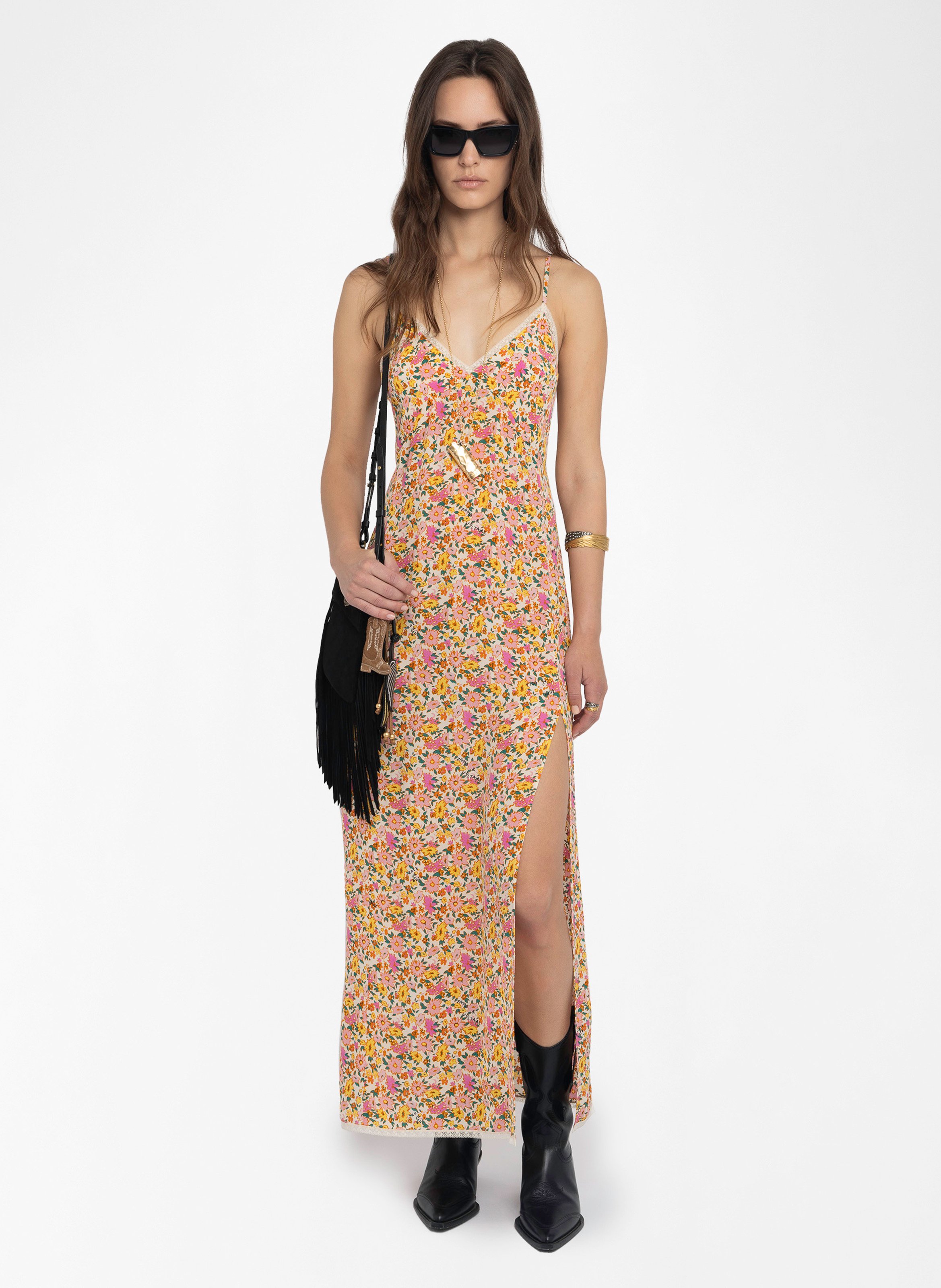 Robe longue imprimée ZADIG&VOLTAIRE Blanc