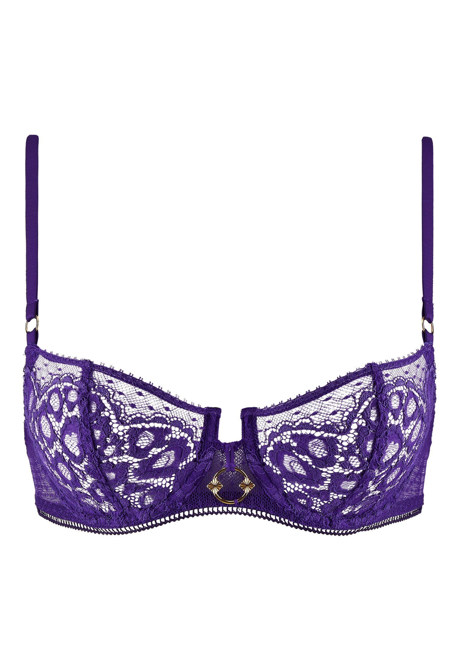 A Fleur De Toi demi-cup bra AUBADE Purple