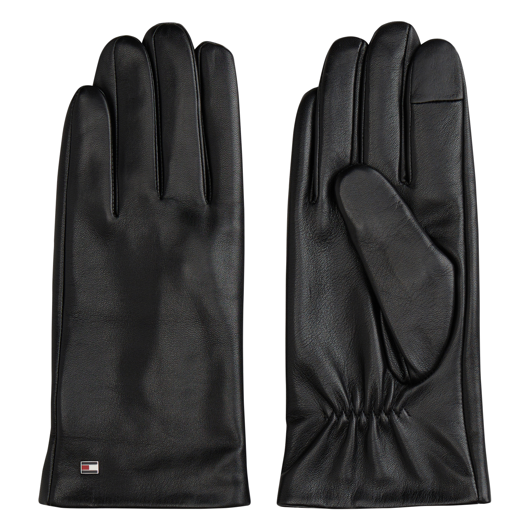 Gants en cuir TOMMY HILFIGER Black