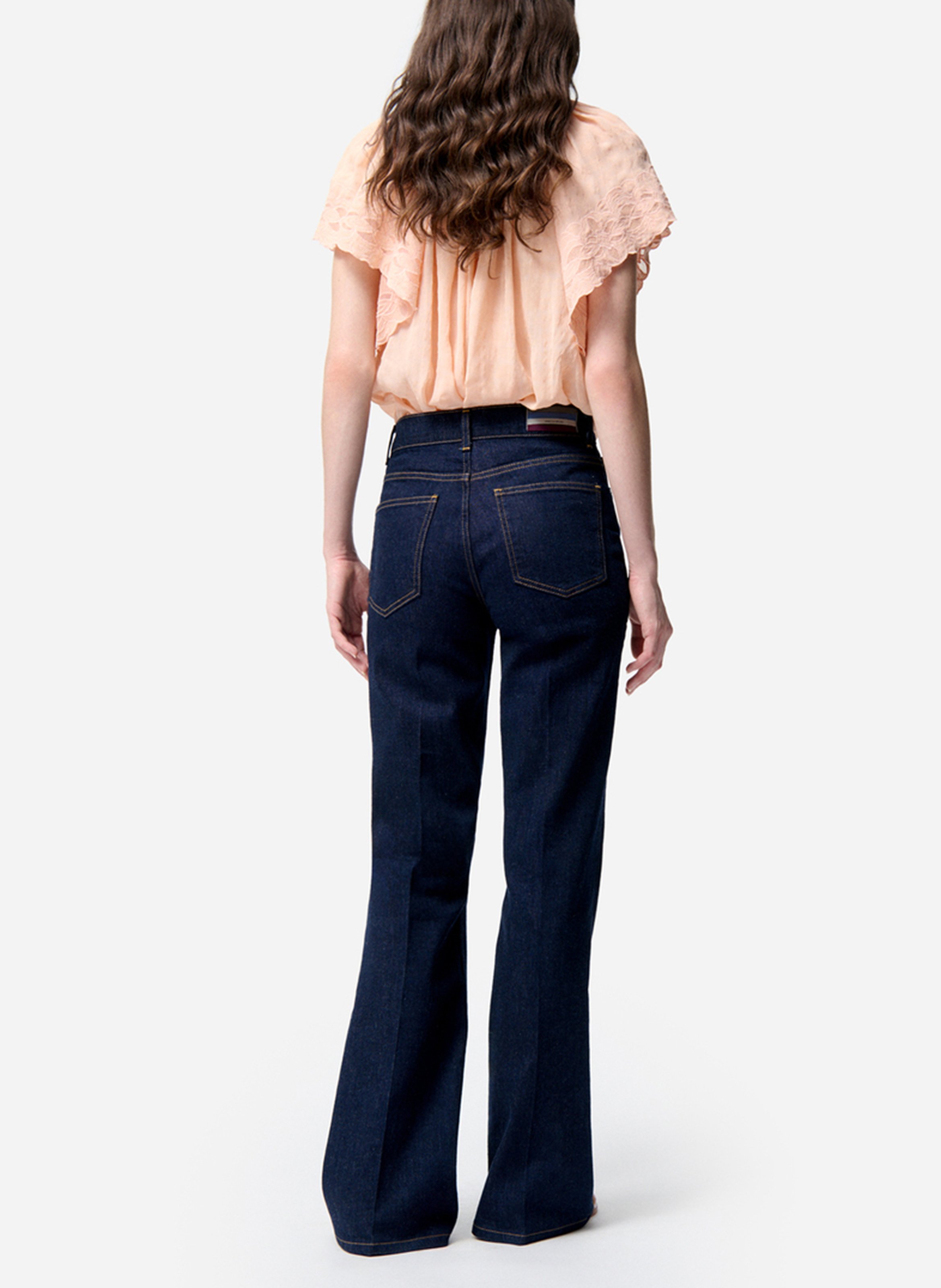 Flared jeans met verwassen look VANESSA BRUNO Blauw