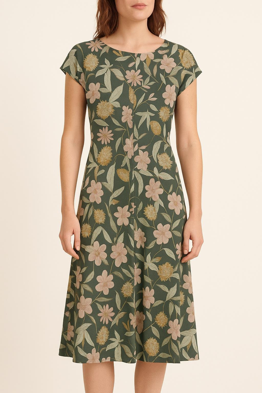 Midi dress COMPTOIR DES COTONNIERS - Seconde main Multicolored