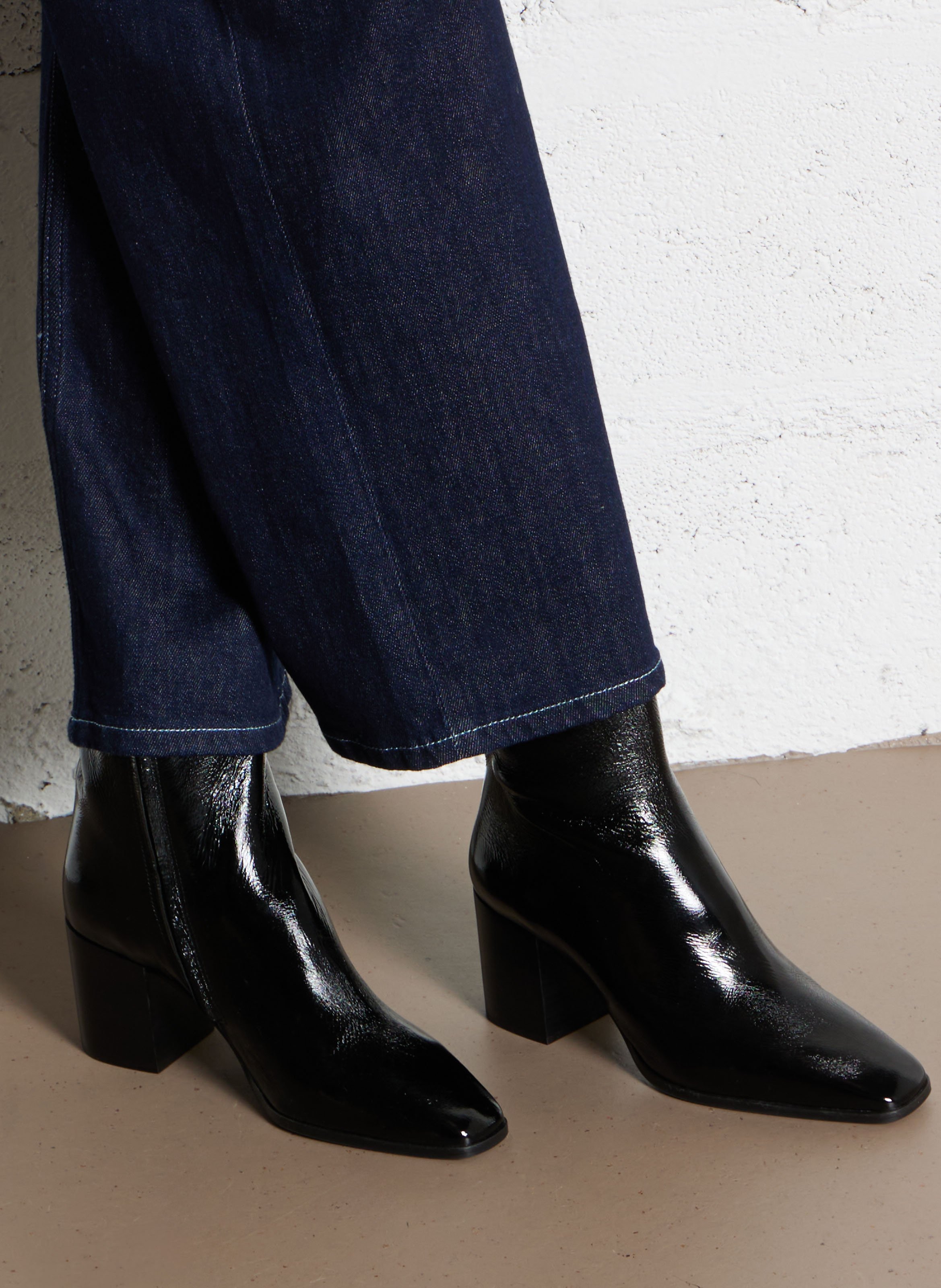 Bottines en cuir RIVECOUR Noir