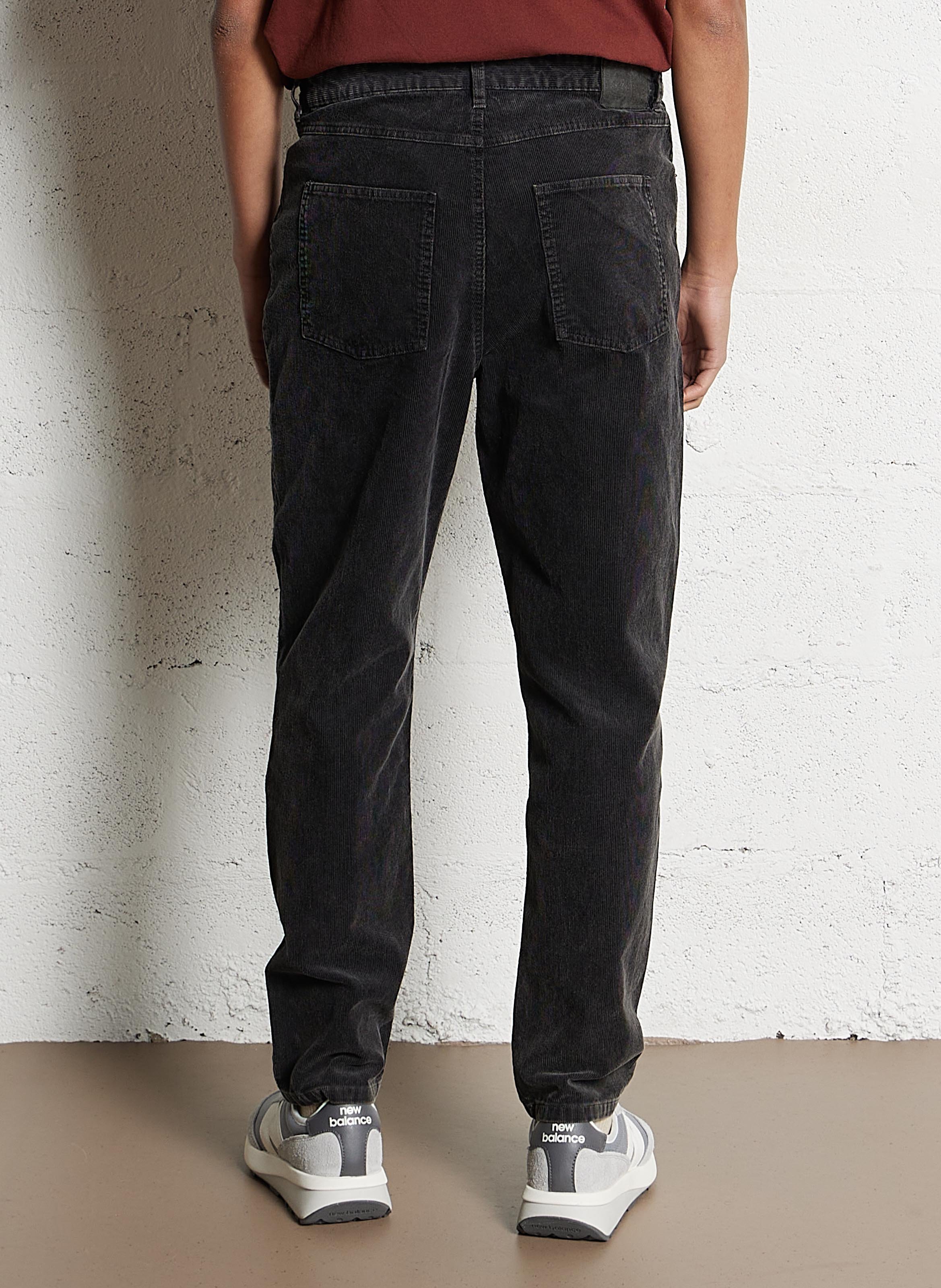 Slim-fit cotton cargo pants MINIMUM Grey